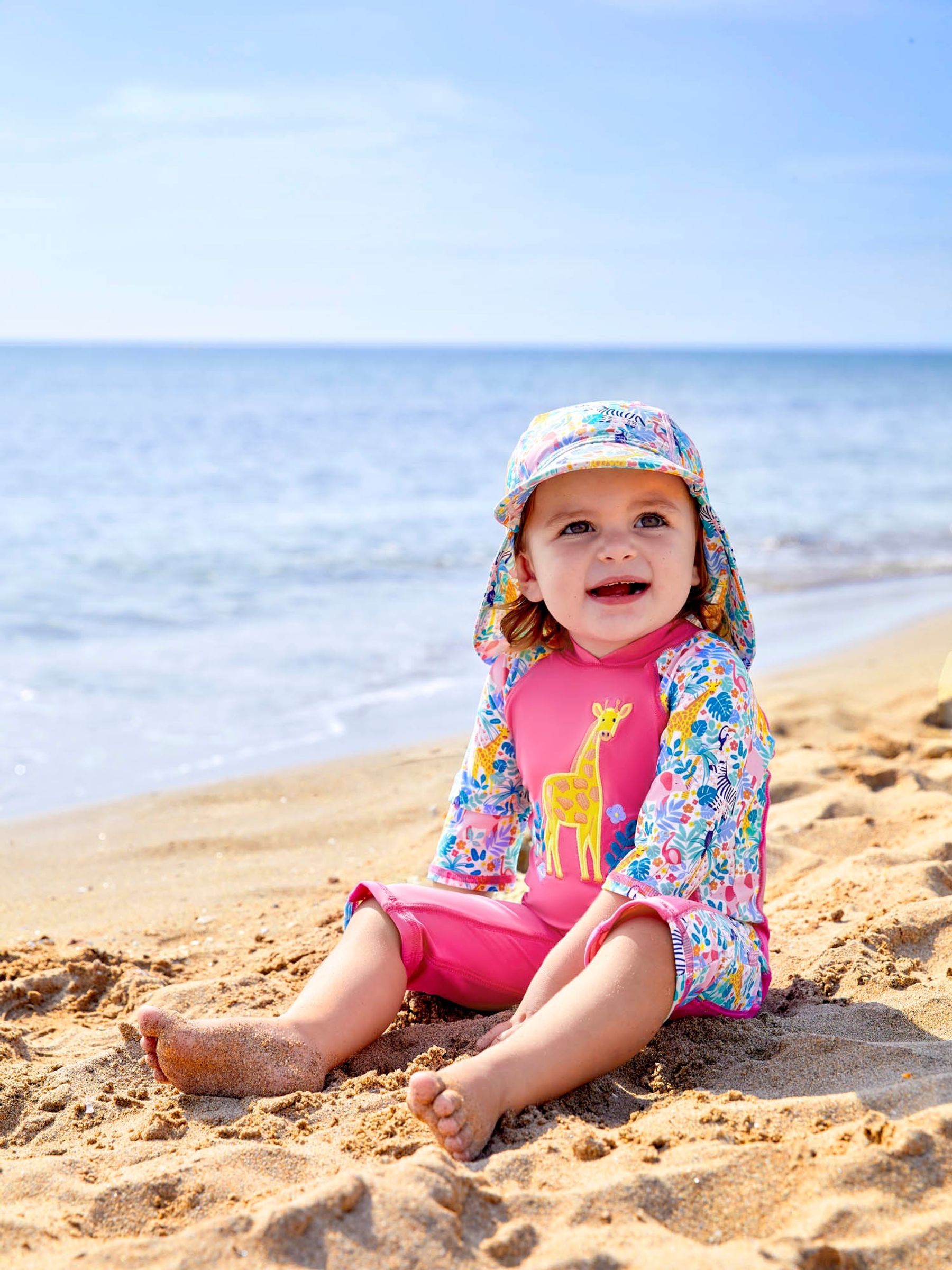 Pink Jungle UPF 50 1-Piece Sun Protection Suit - Image 2 of 5