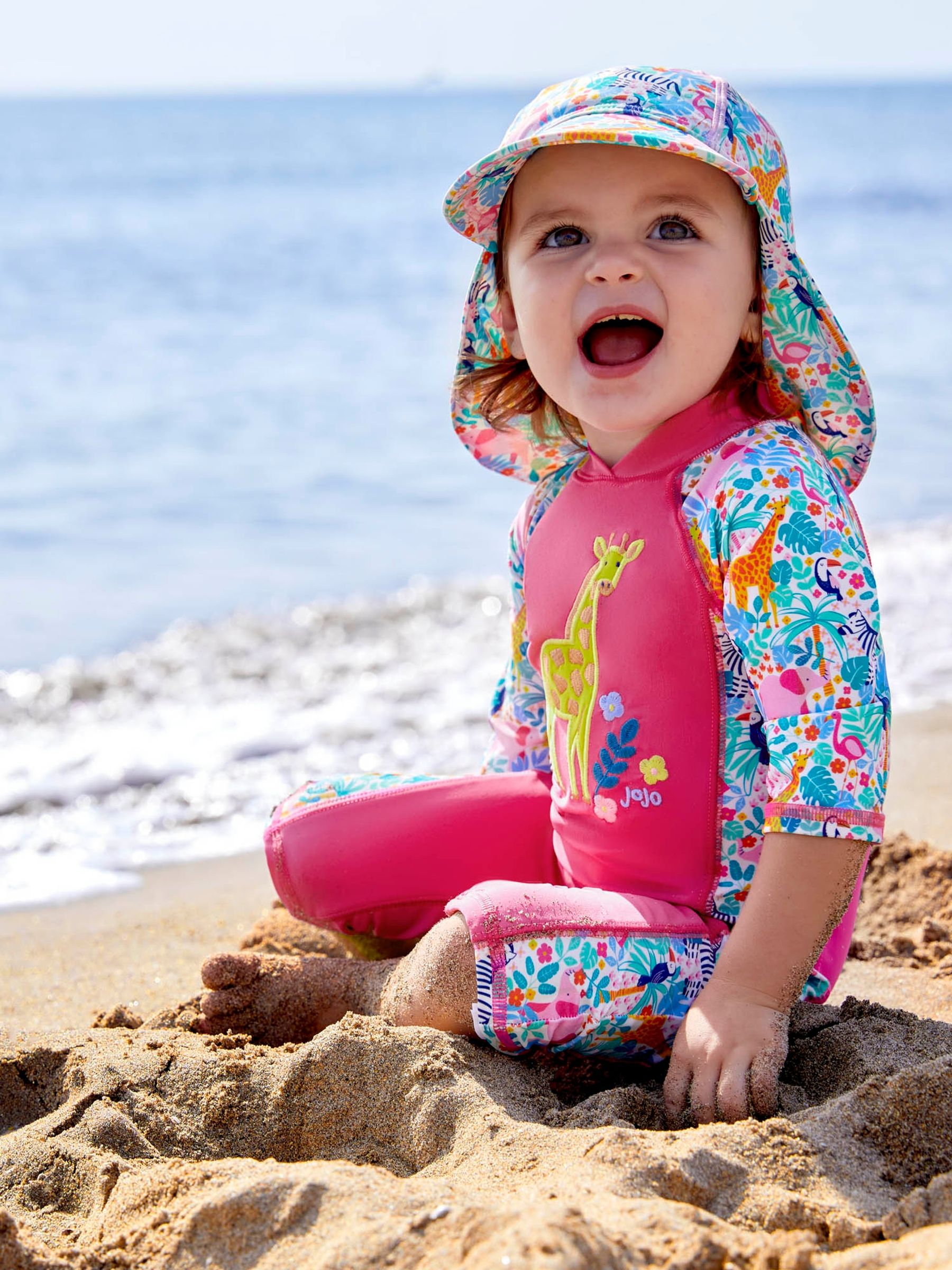 Pink Jungle UPF 50 1-Piece Sun Protection Suit - Image 3 of 5