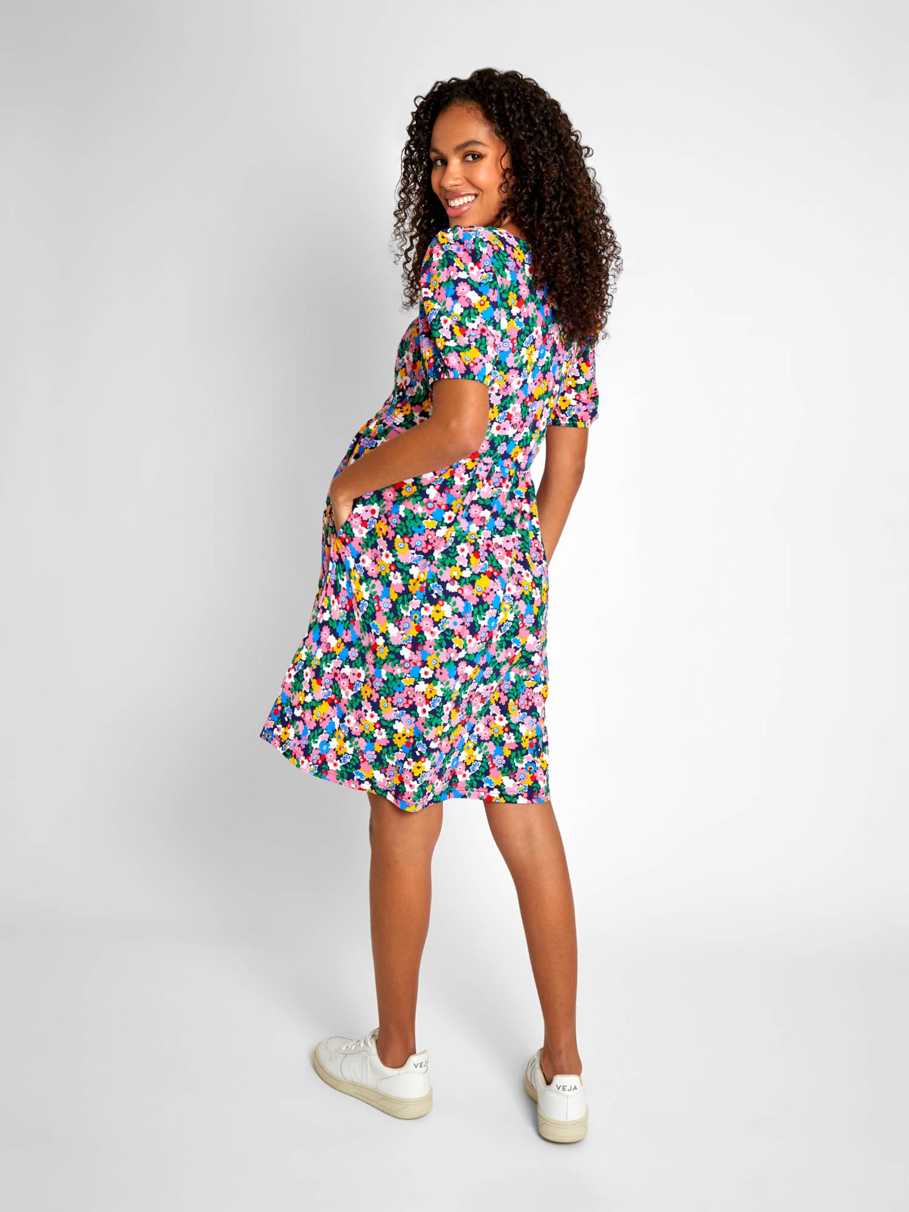 Multi Floral Multi Print Maternity & Nursing Dress - Image 3 of 5