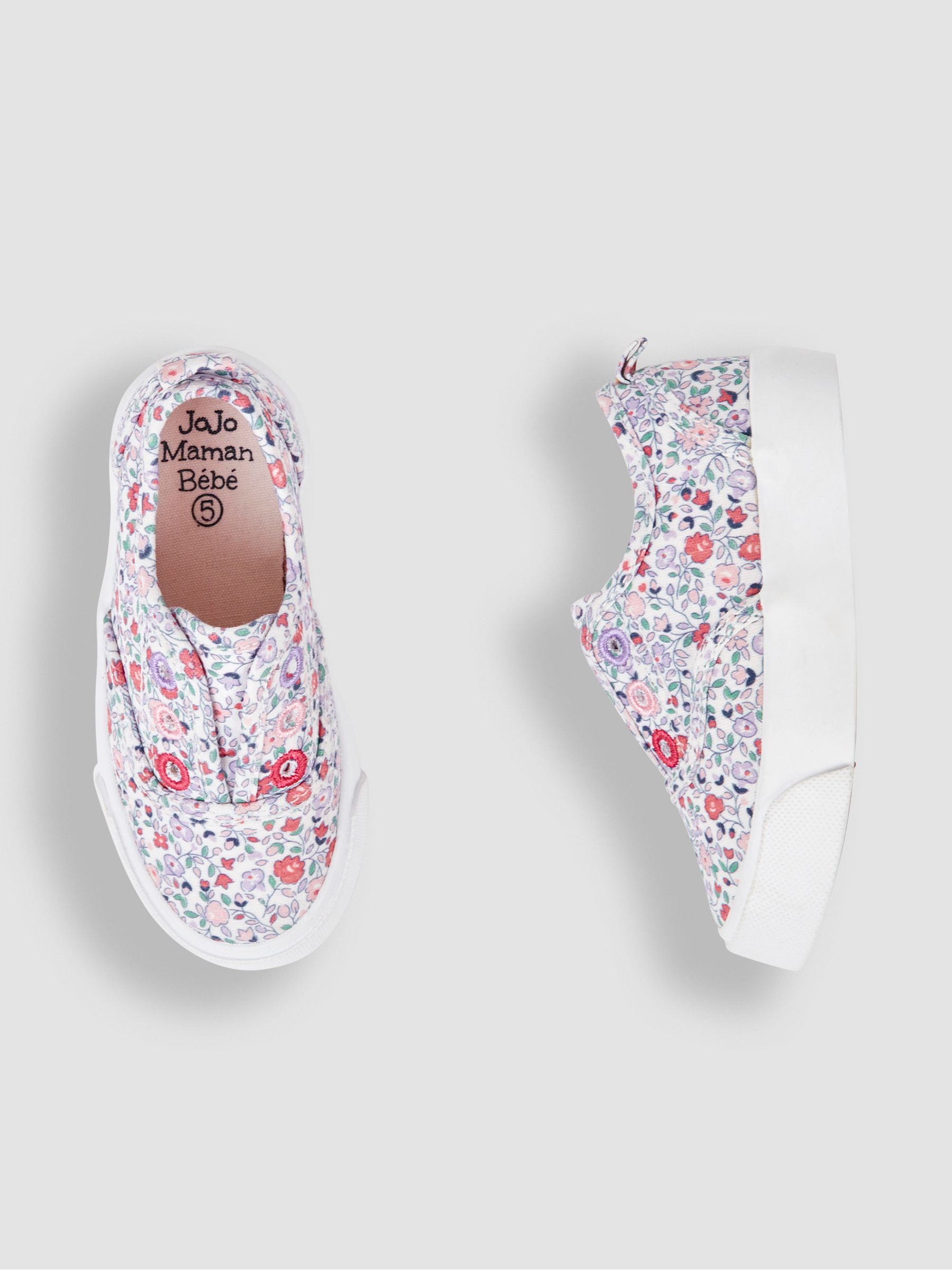 Pink Printed Plimsoles - Image 3 of 6