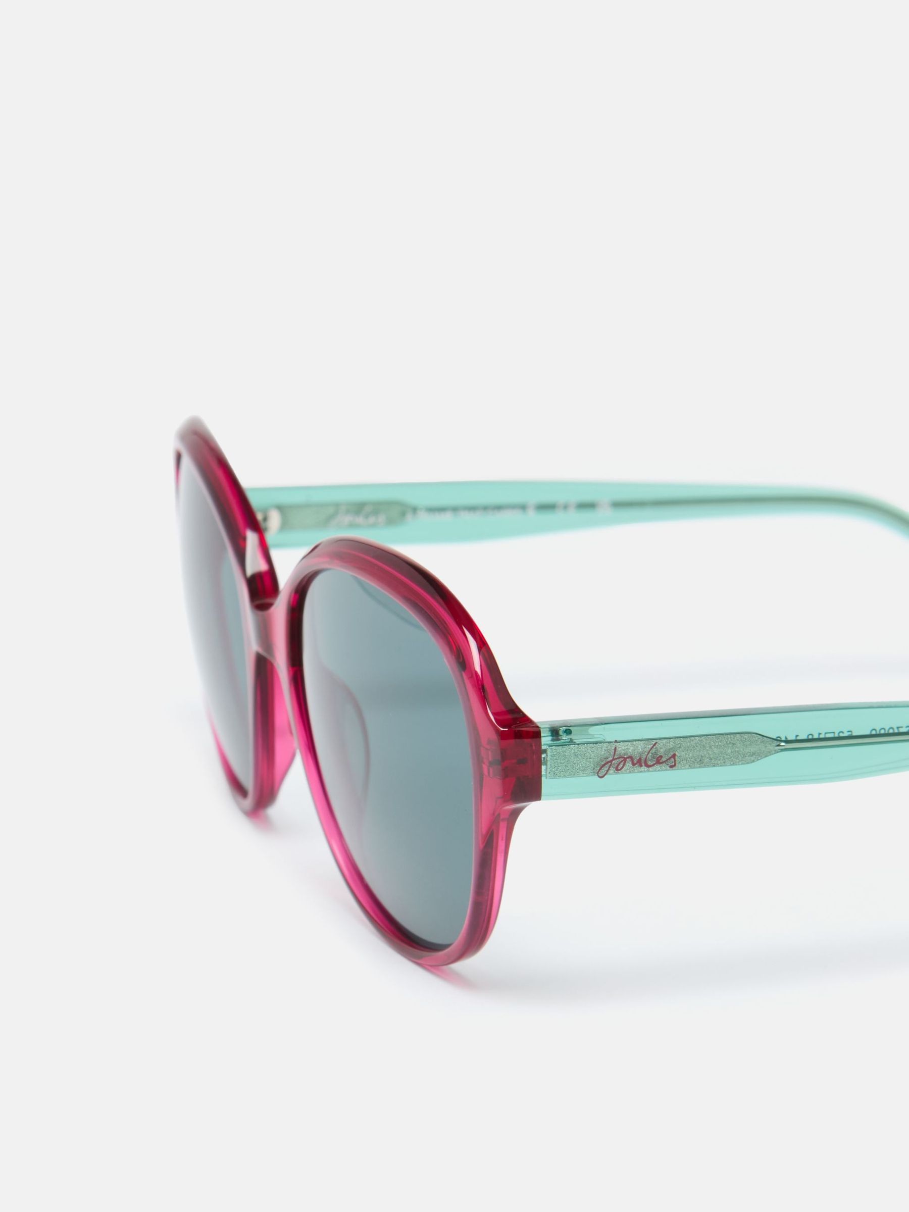 Hyacinth Red Round Rimmed Sunglasses - Image 3 of 4
