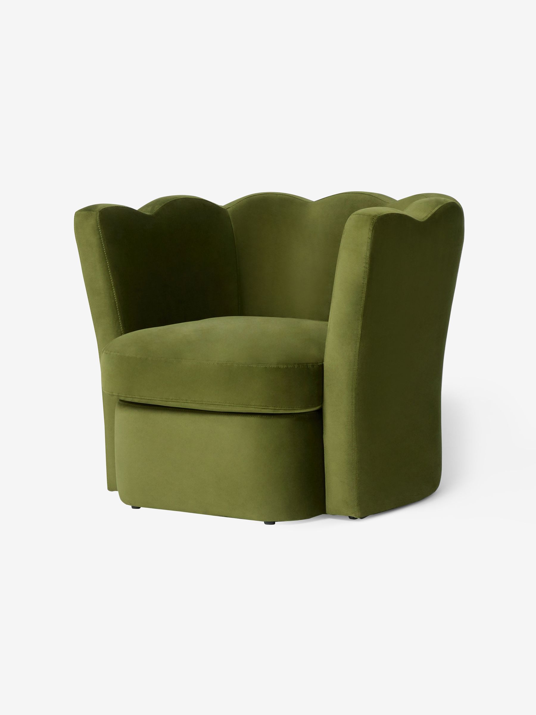 Maya Accent Chair in Pistashio Green Velvet - Image 3 of 4