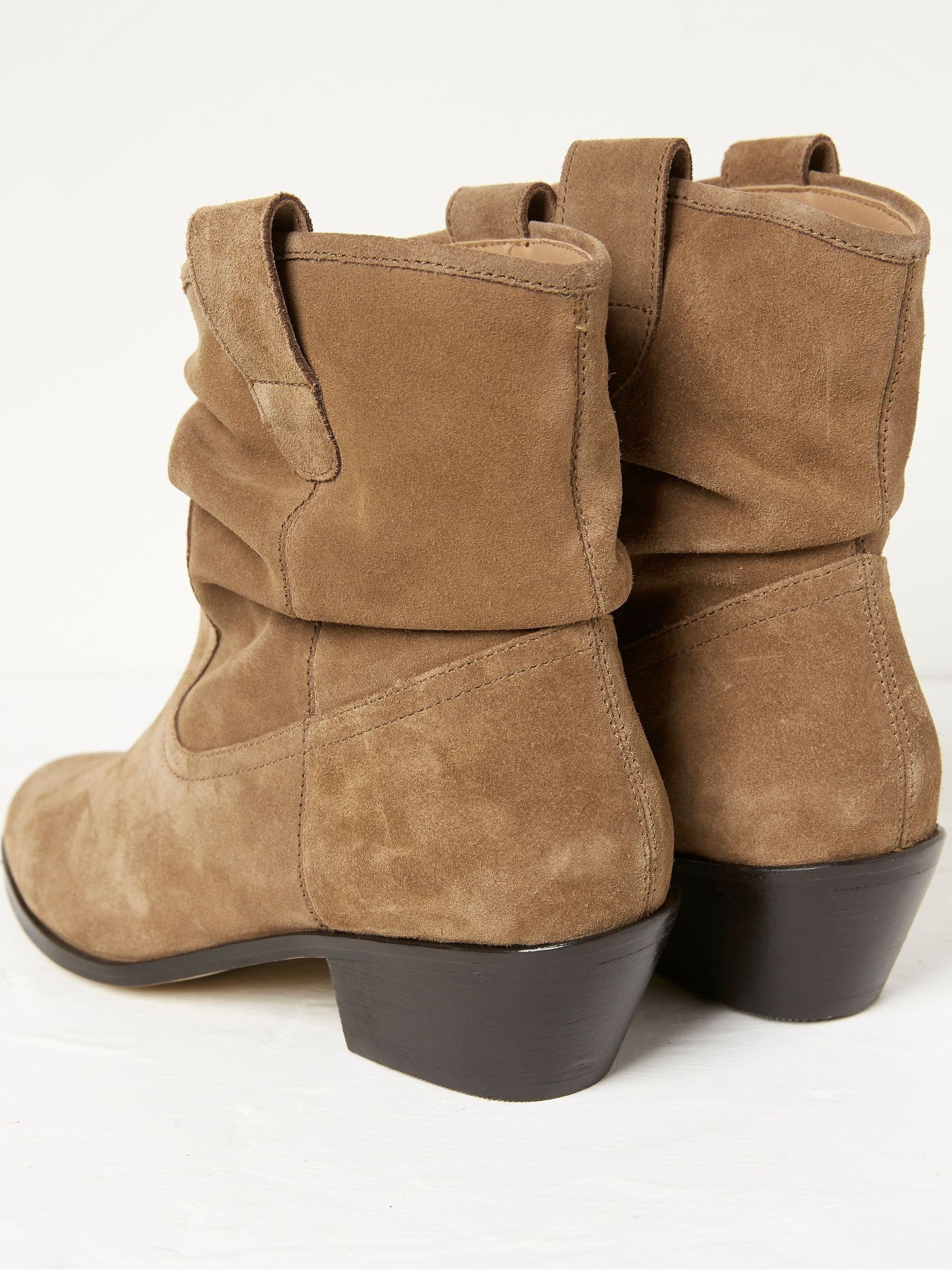 Brown Polly Western Ankle Slouch Boots - Image 4 of 4