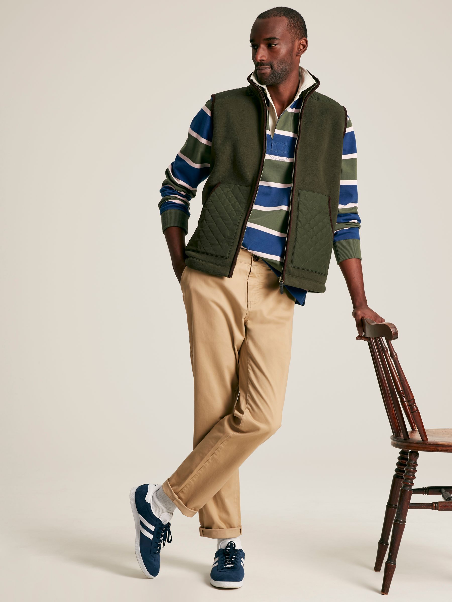 Greenfield Green Full Zip Fleece Gilet - Image 3 of 7