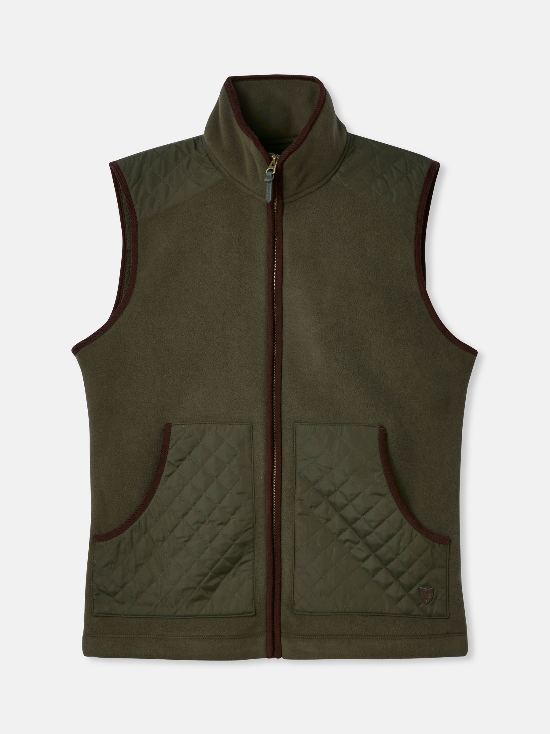 Greenfield Green Full Zip Fleece Gilet - Image 7 of 7