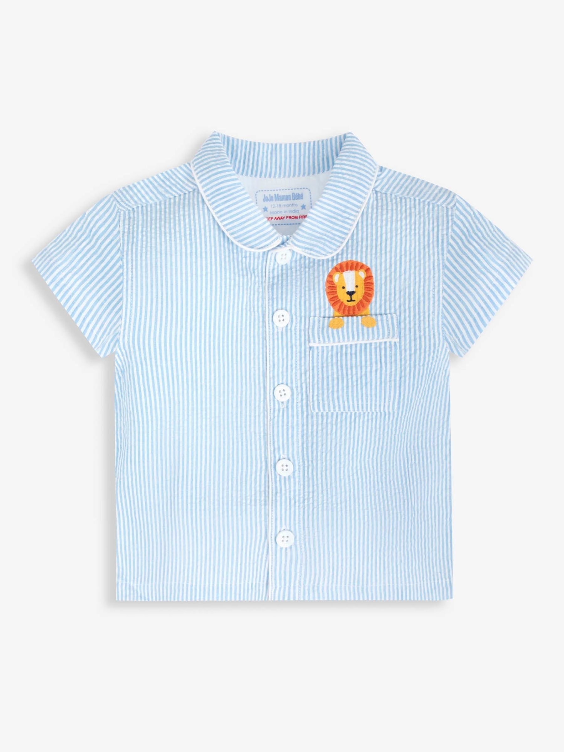 Blue Woven Pyjamas - Image 3 of 5