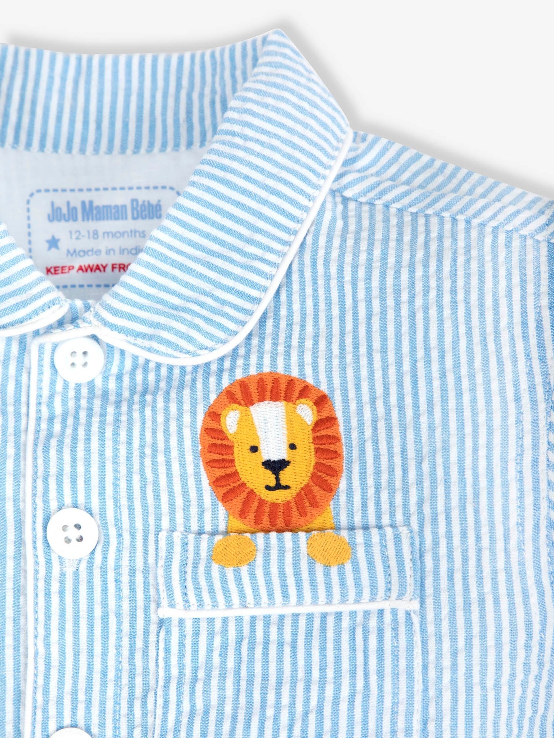 Blue Woven Pyjamas - Image 5 of 5