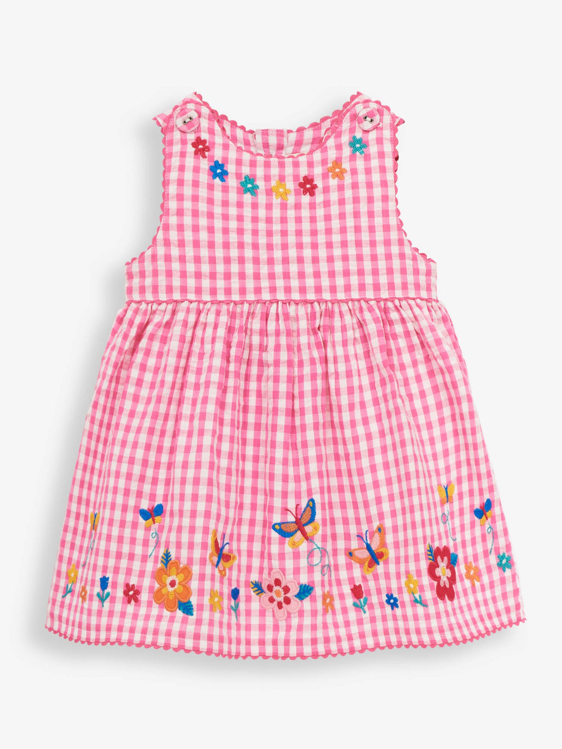 Orchid Girls' Butterfly Appliqué Gingham Dress - Image 2 of 3