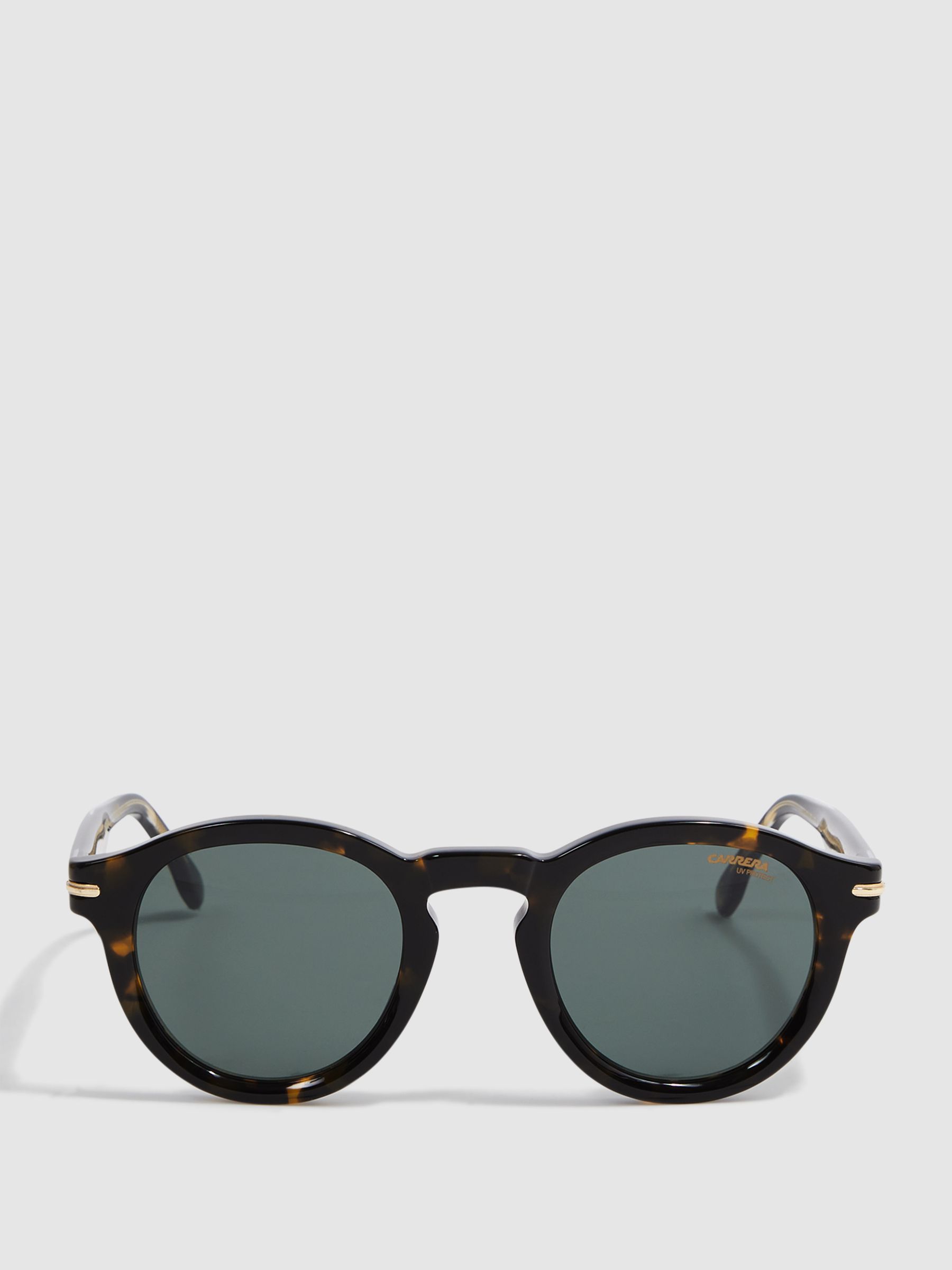 Carrera Eyewear Round Tortoiseshell Sunglasses in Tortoise - Image 3 of 5