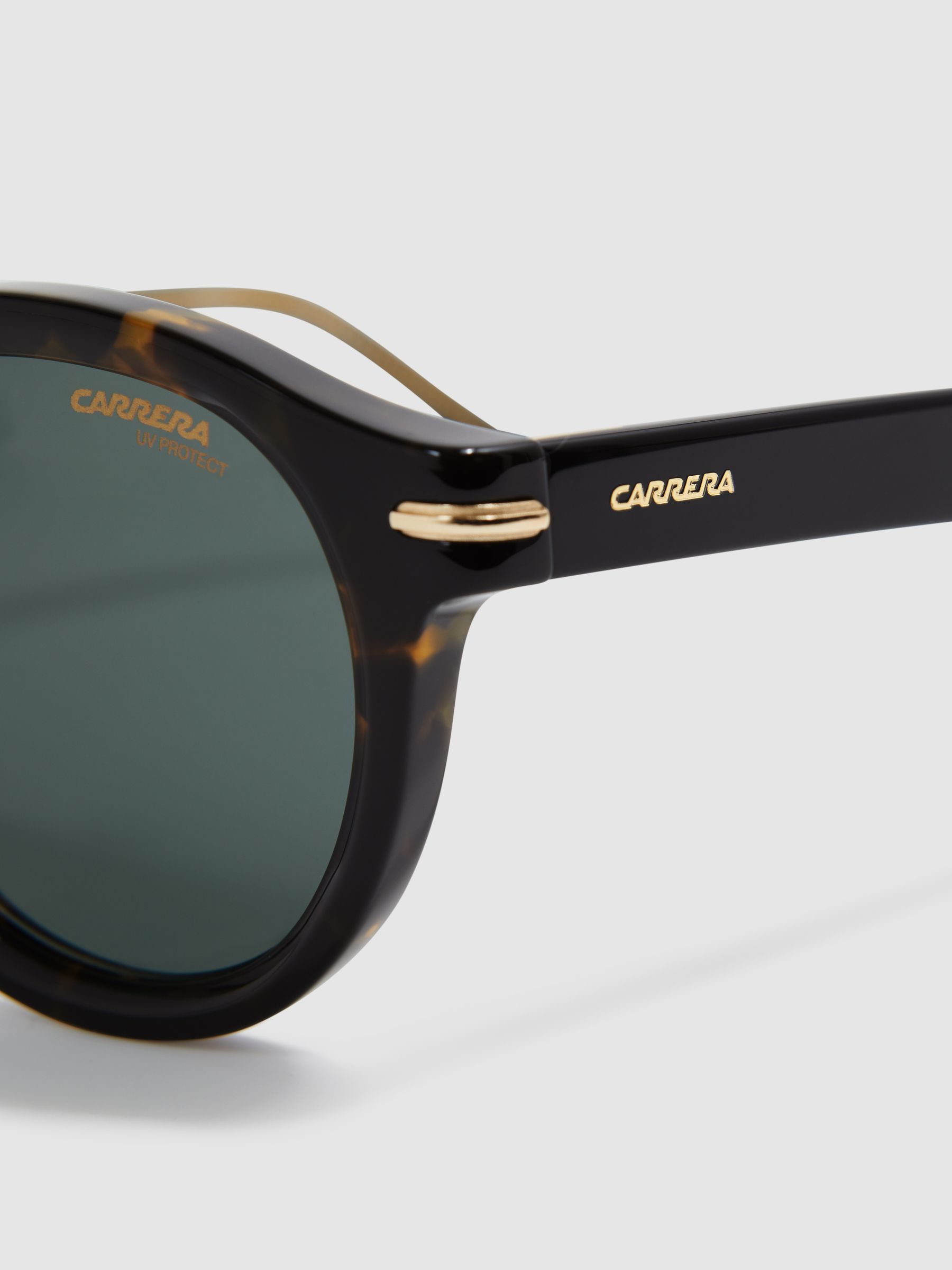 Carrera Eyewear Round Tortoiseshell Sunglasses in Tortoise - Image 5 of 5
