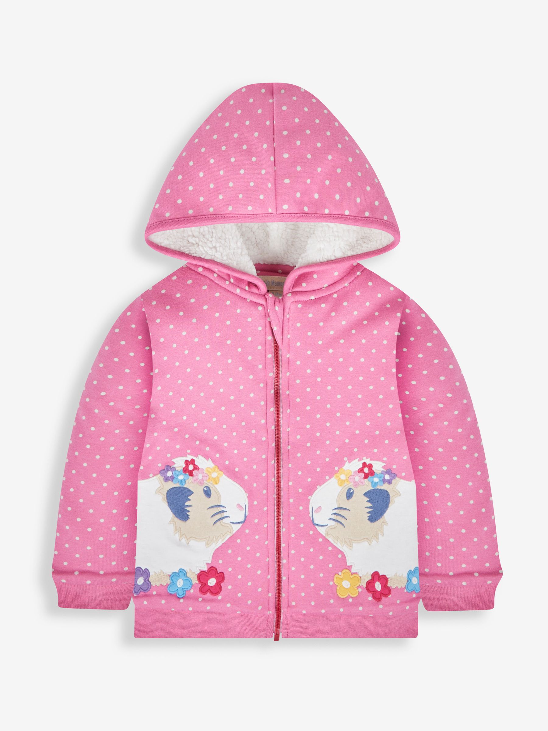 Pink Guinea Pig Appliqué Cosy Hoodie - Image 1 of 4