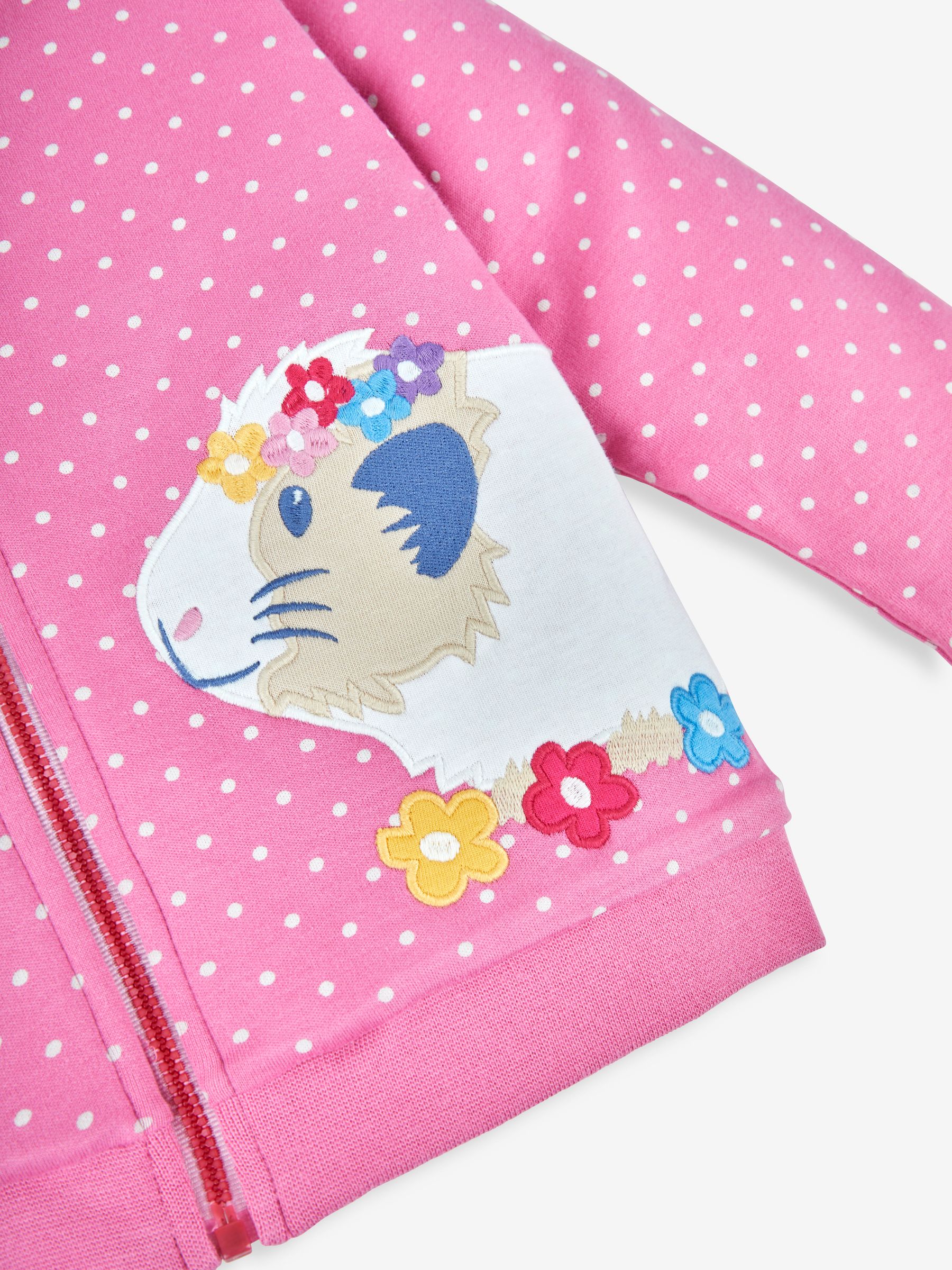 Pink Guinea Pig Appliqué Cosy Hoodie - Image 4 of 4