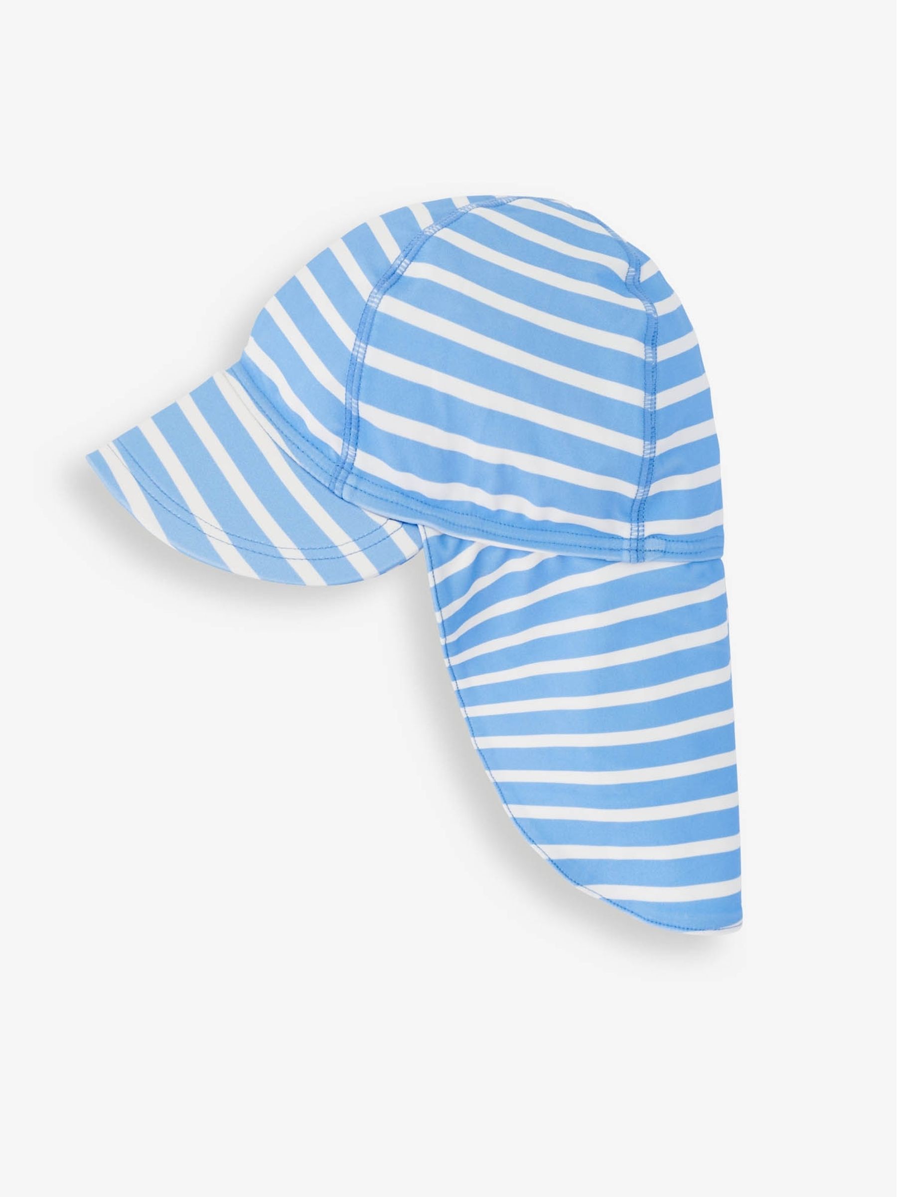 Cornflower Kids' Stripe Flap Sun Protection Hat - Image 4 of 4
