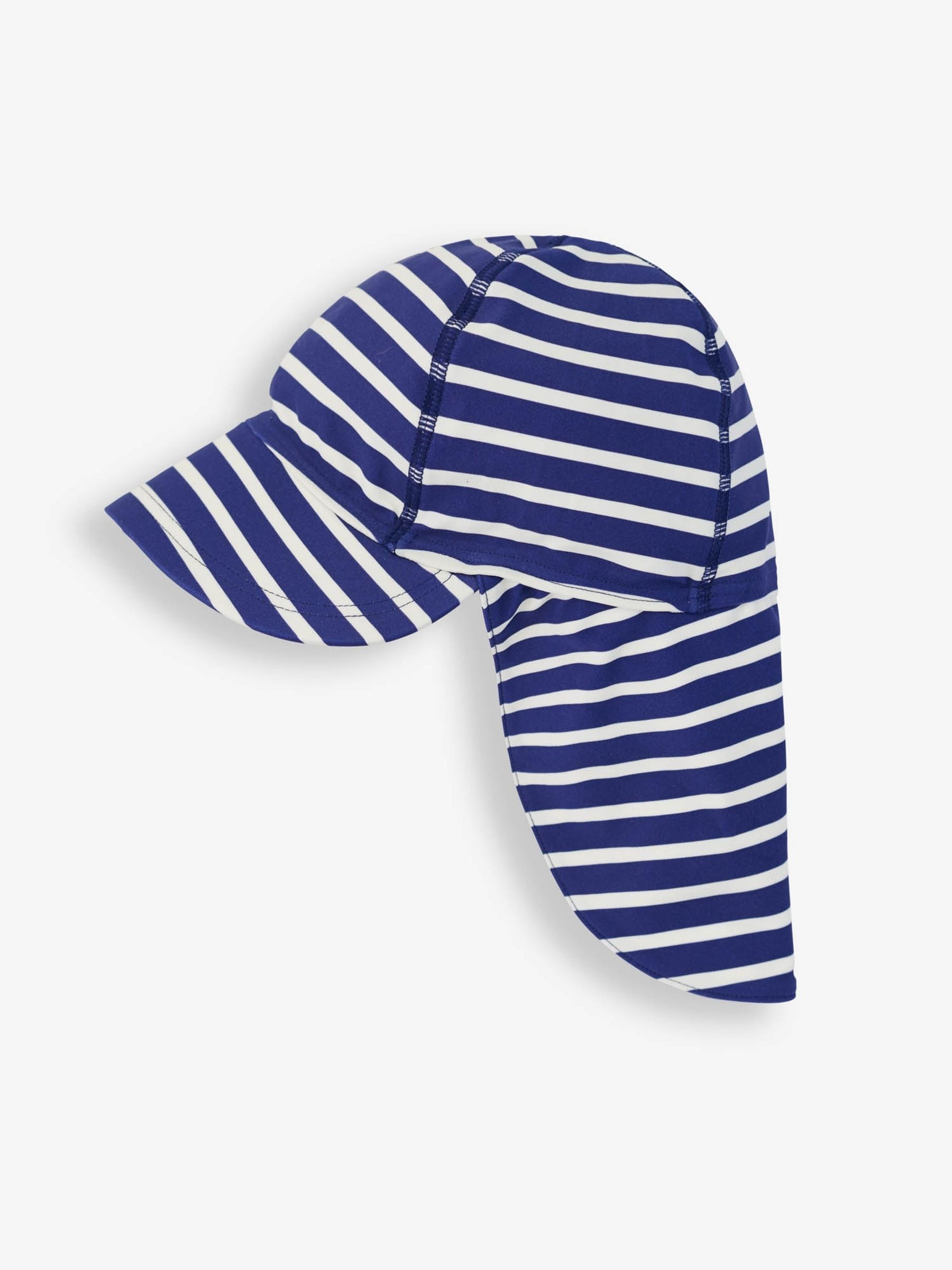 Navy/White Stripe UPF 50 Sun Protection Hat - Image 4 of 4