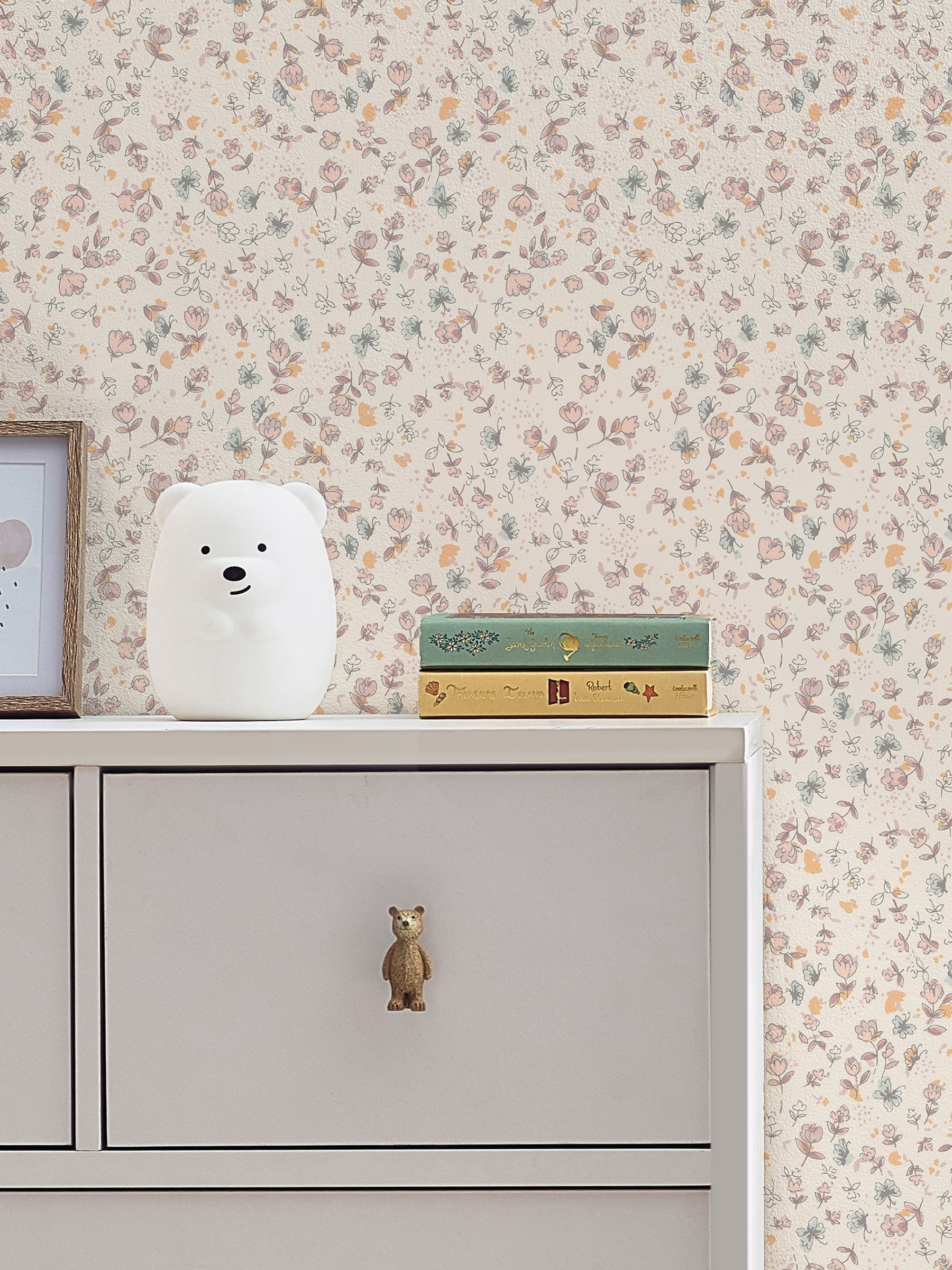 Next Natural Calm Ditsy Floral 10M Wallpaper - Image 2 of 6