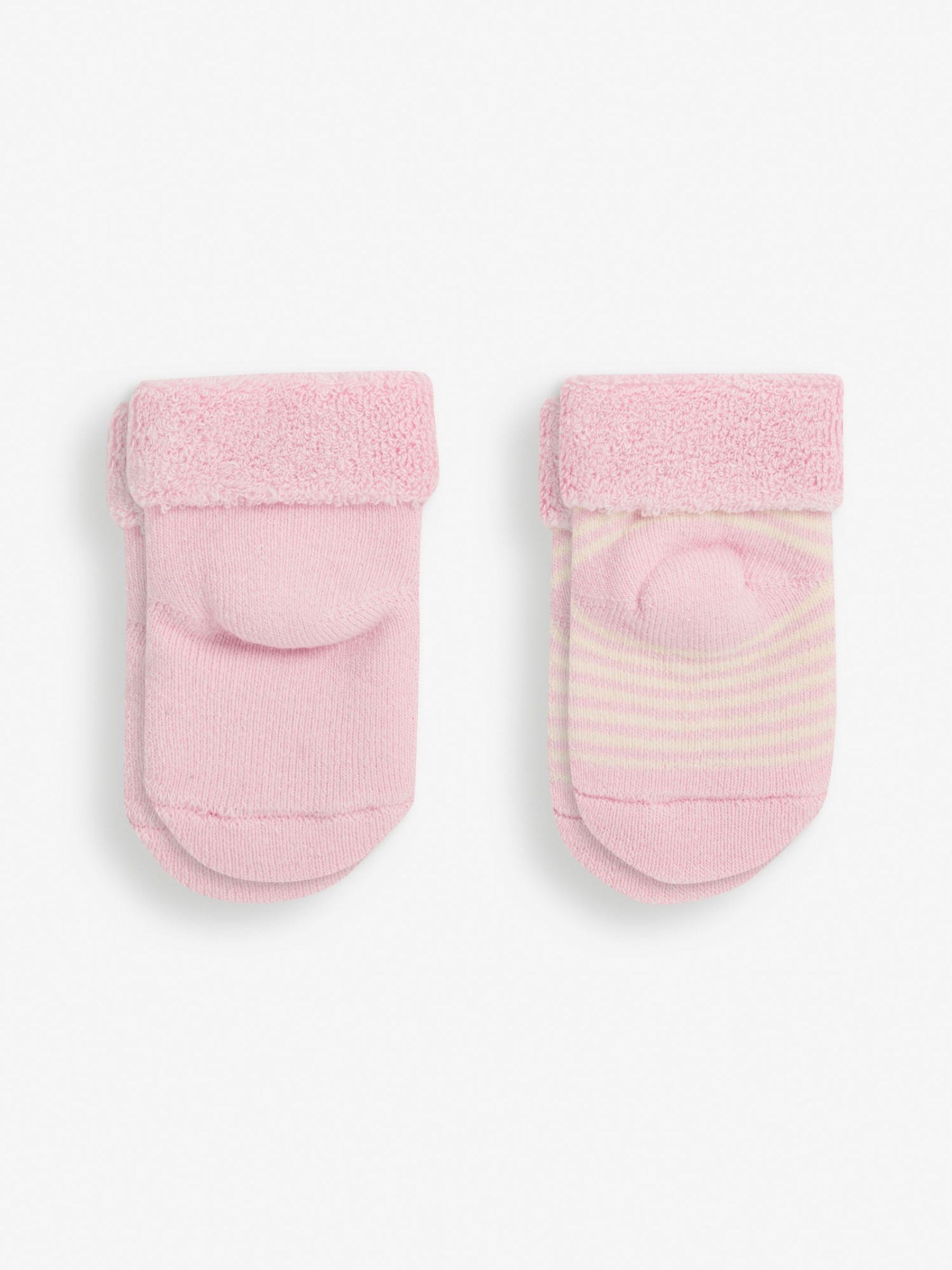 Pastel Pink Mouse 2-Pack Baby Socks - Image 2 of 2