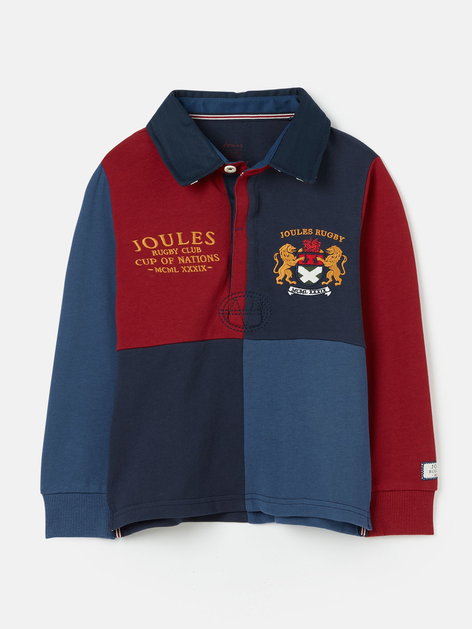 Union Blue Cotton Rugby Shirt - Image 1 of 6