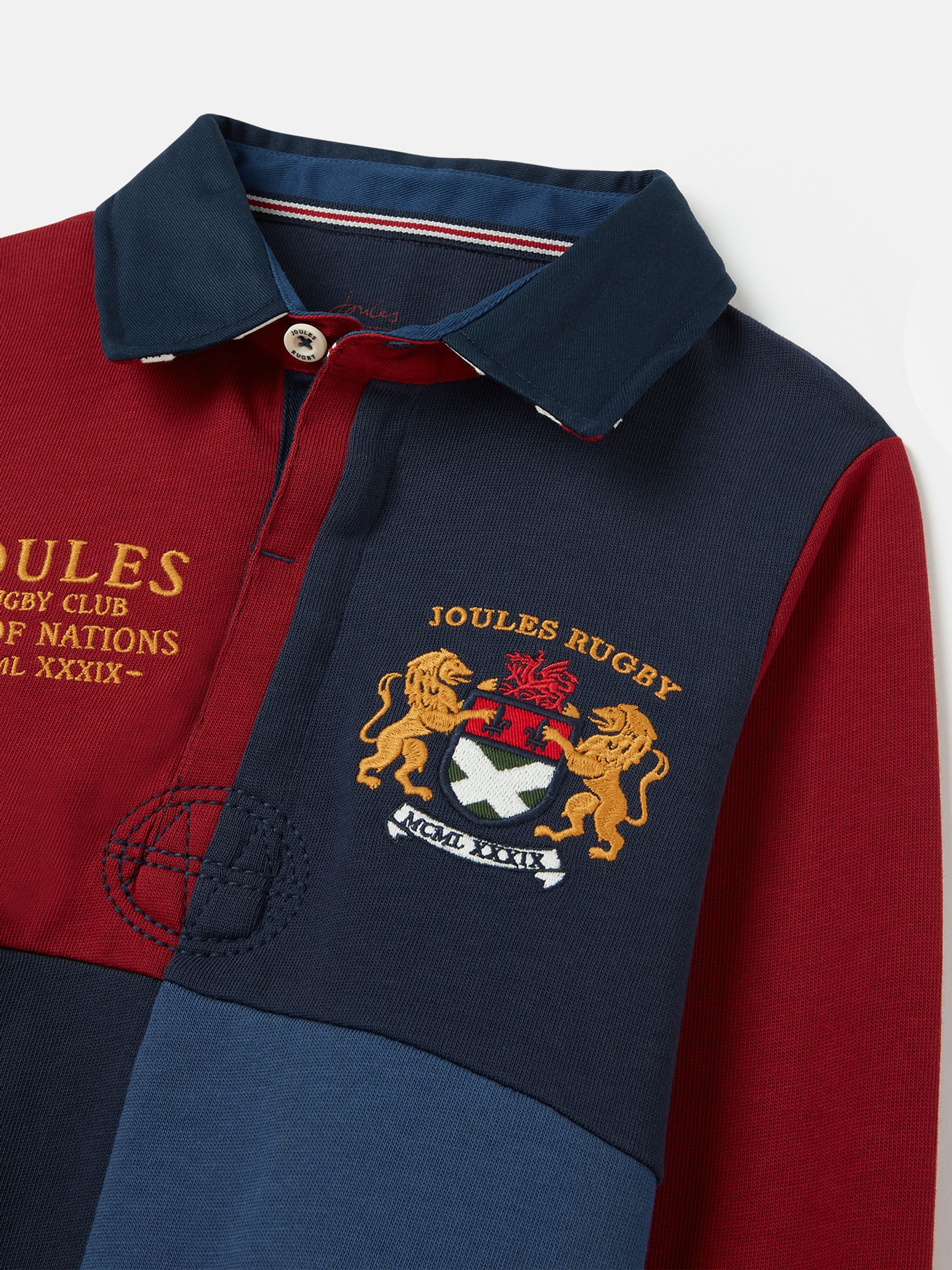 Union Blue Cotton Rugby Shirt - Image 4 of 6