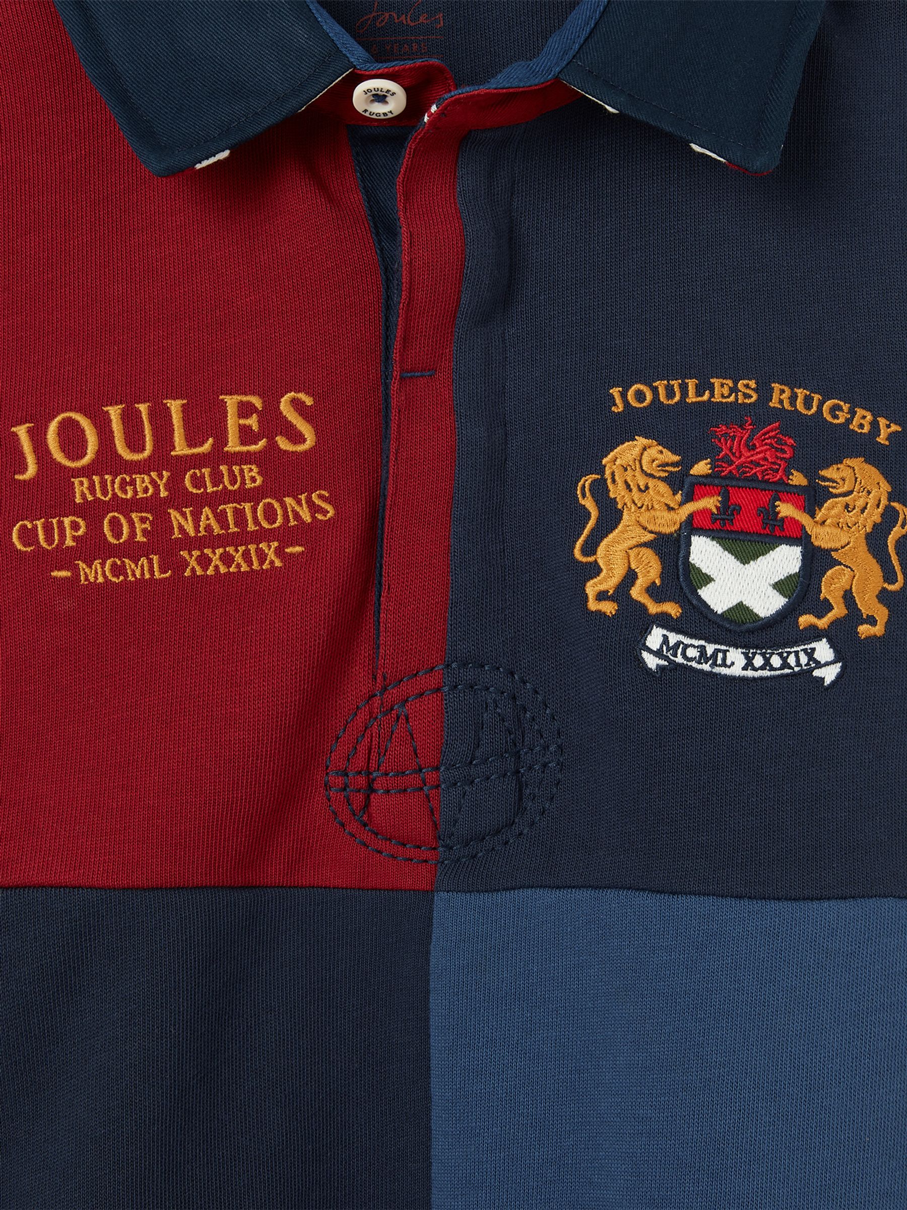 Union Blue Cotton Rugby Shirt - Image 5 of 6