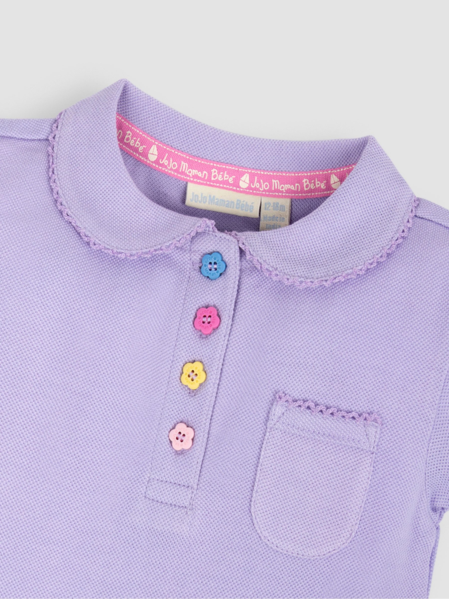 Lilac Purple Polo Shirt - Image 2 of 3