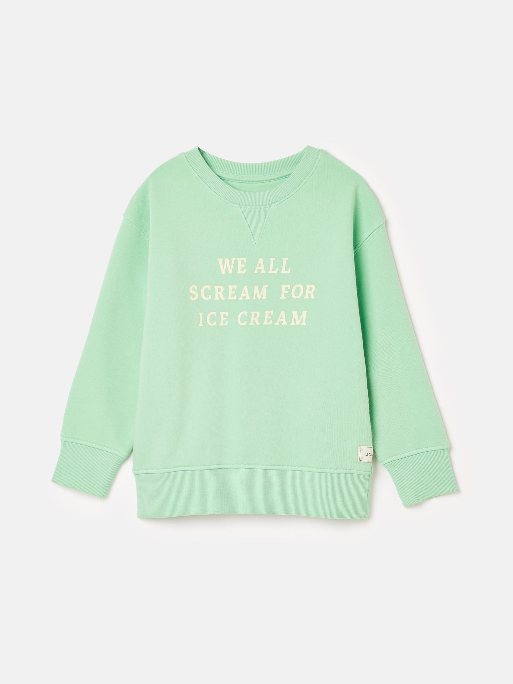 Kids' Sundaze Green Crew Neck Slogan Sweatshirt - Image 5 of 5