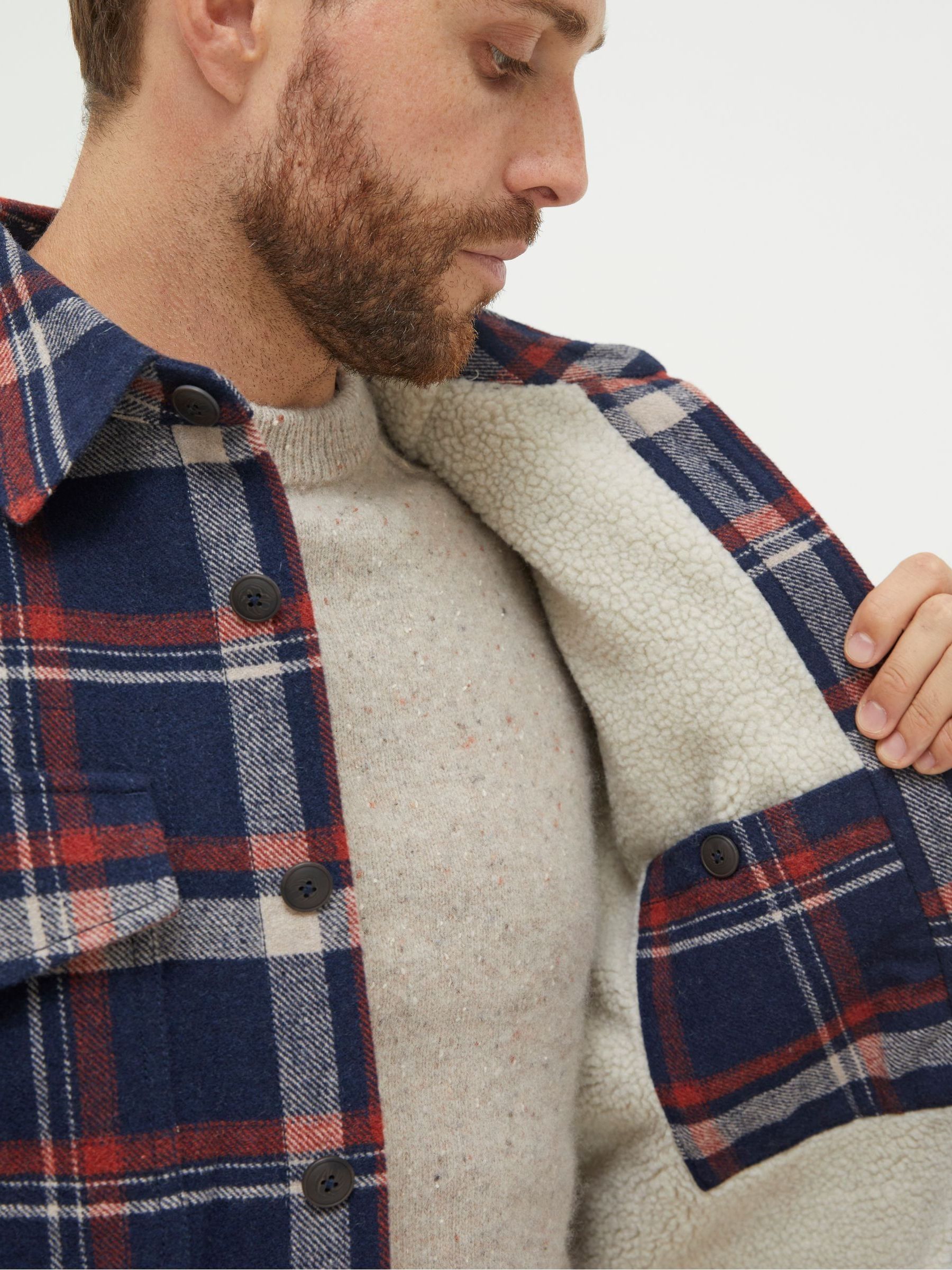 Blue Fjord Check Overshirt - Image 4 of 6