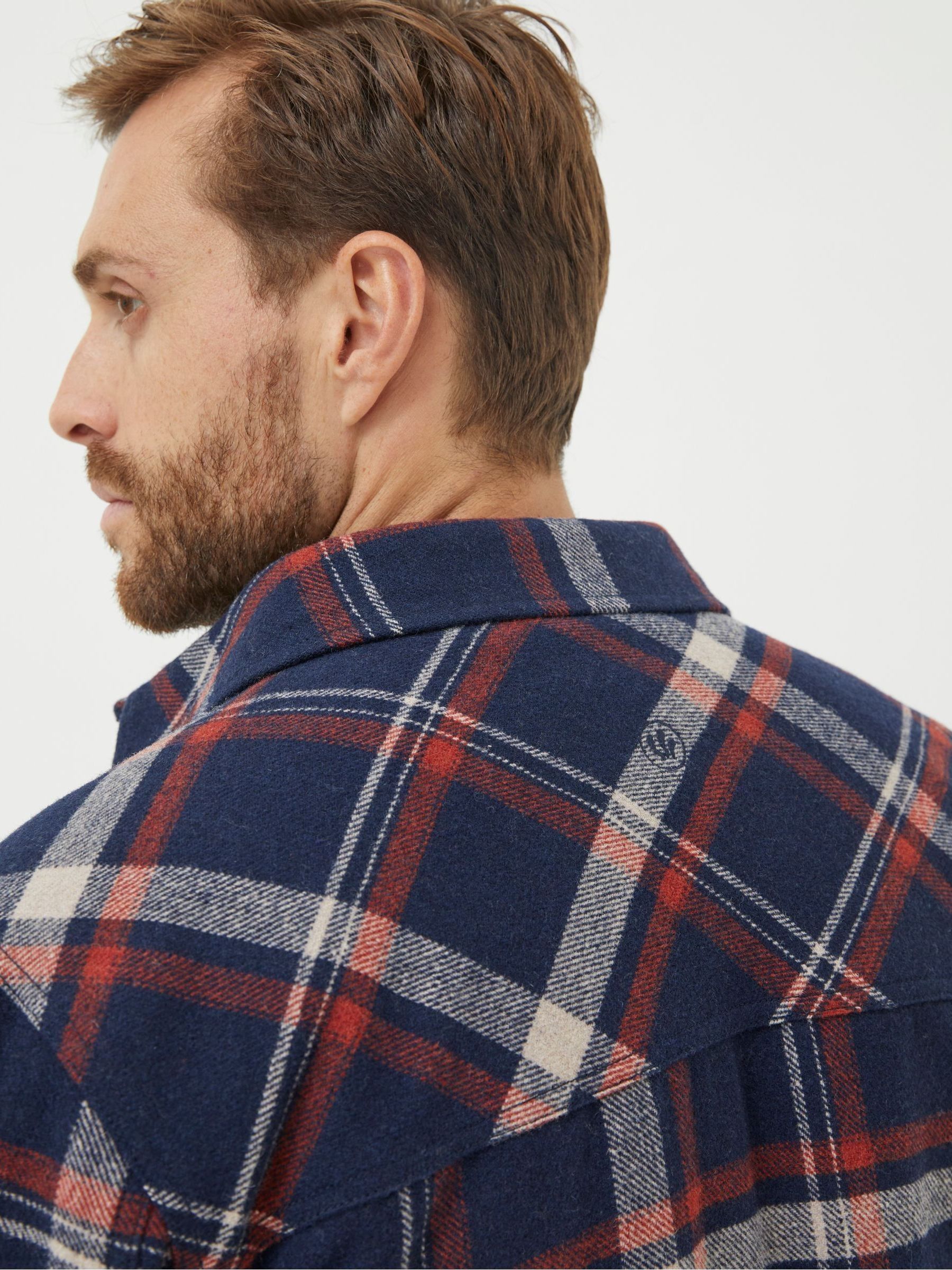 Blue Fjord Check Overshirt - Image 5 of 6