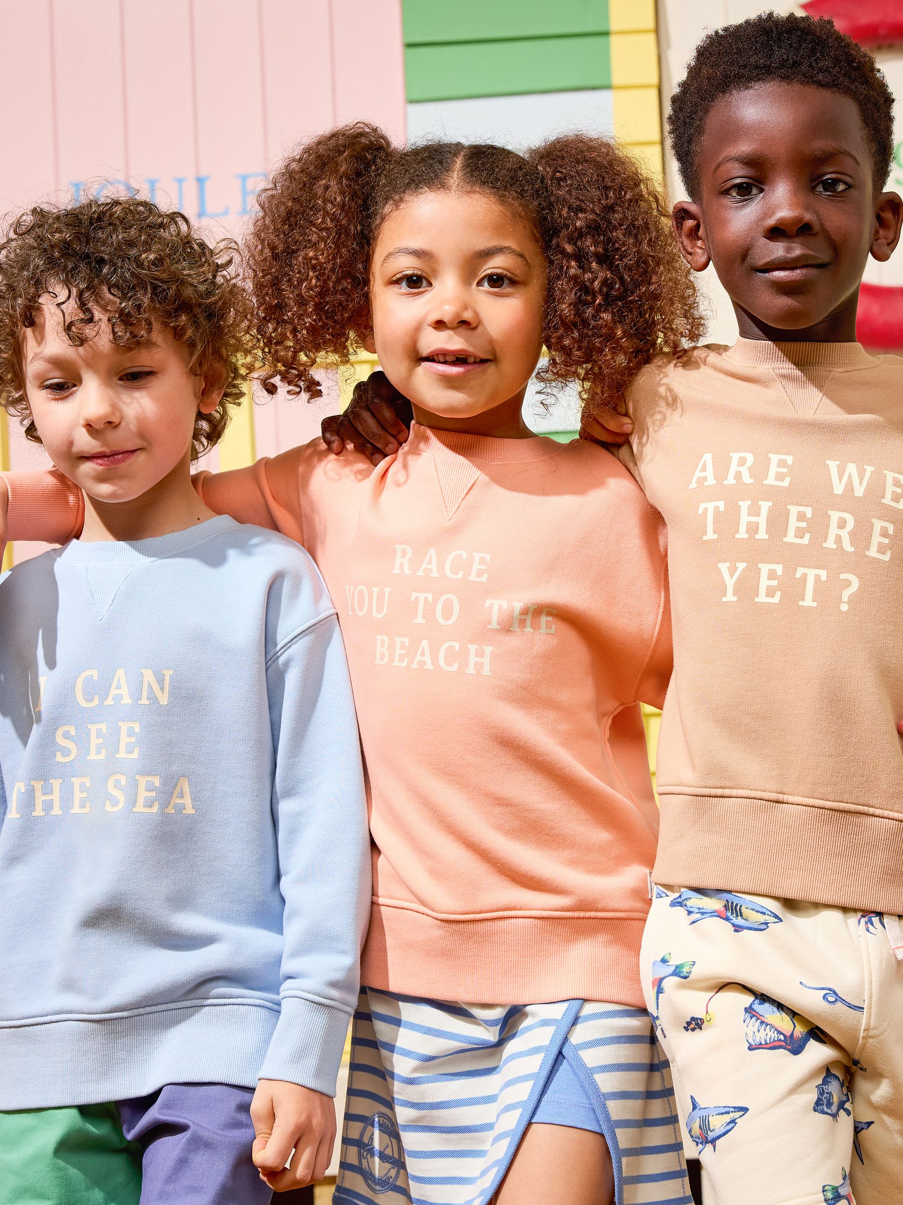 Kids' Sundaze Orange Crew Neck Slogan Sweatshirt - Image 3 of 8