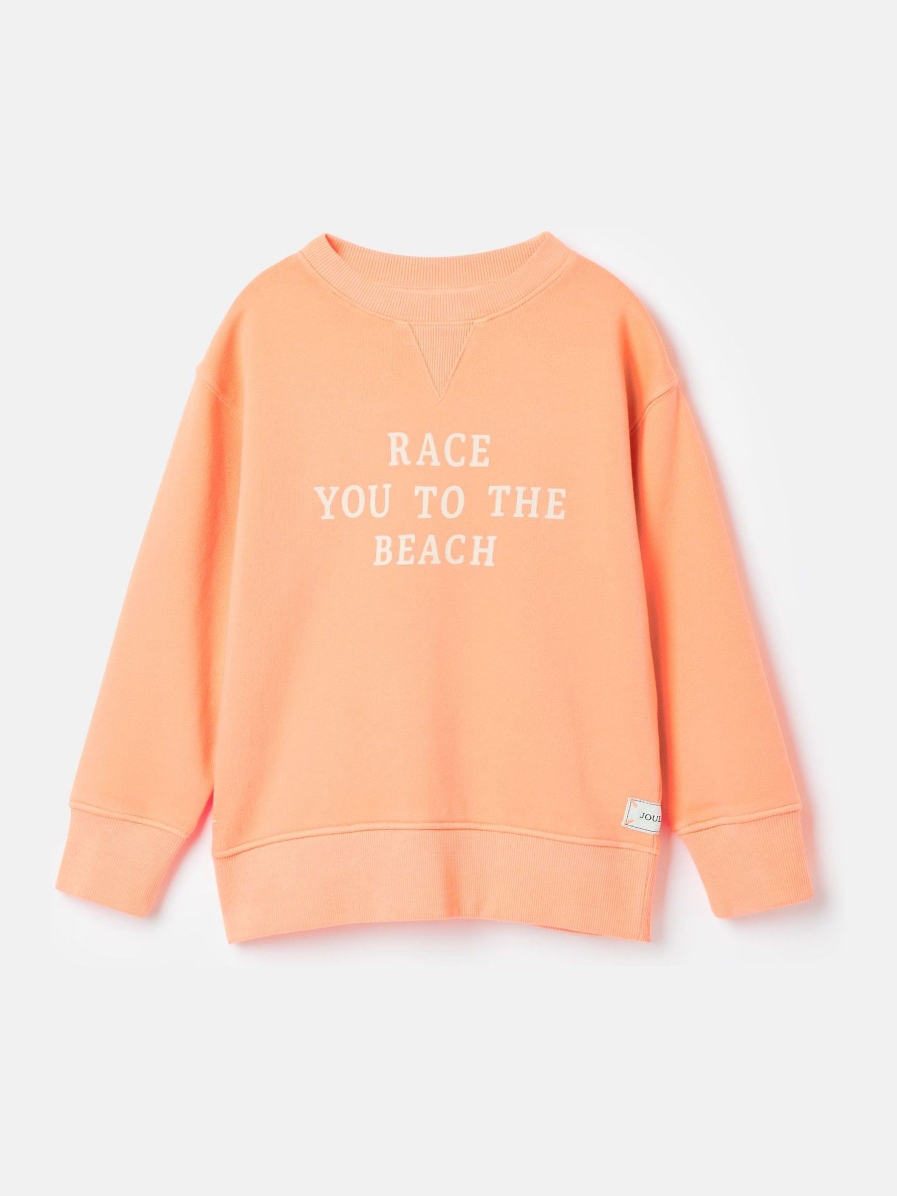 Kids' Sundaze Orange Crew Neck Slogan Sweatshirt - Image 1 of 1