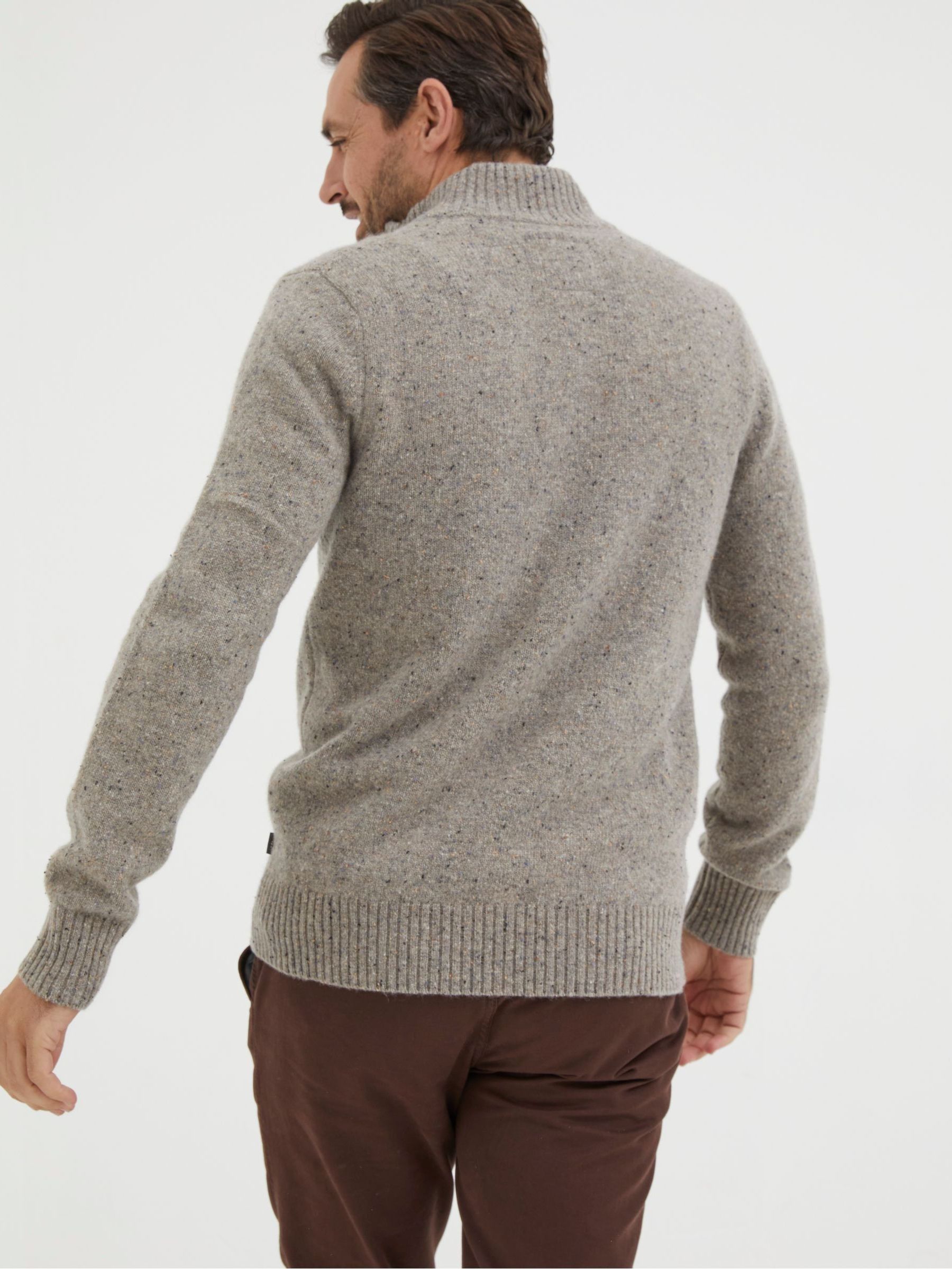 Grey Lambswool Half Neck Jumper - Image 2 of 6