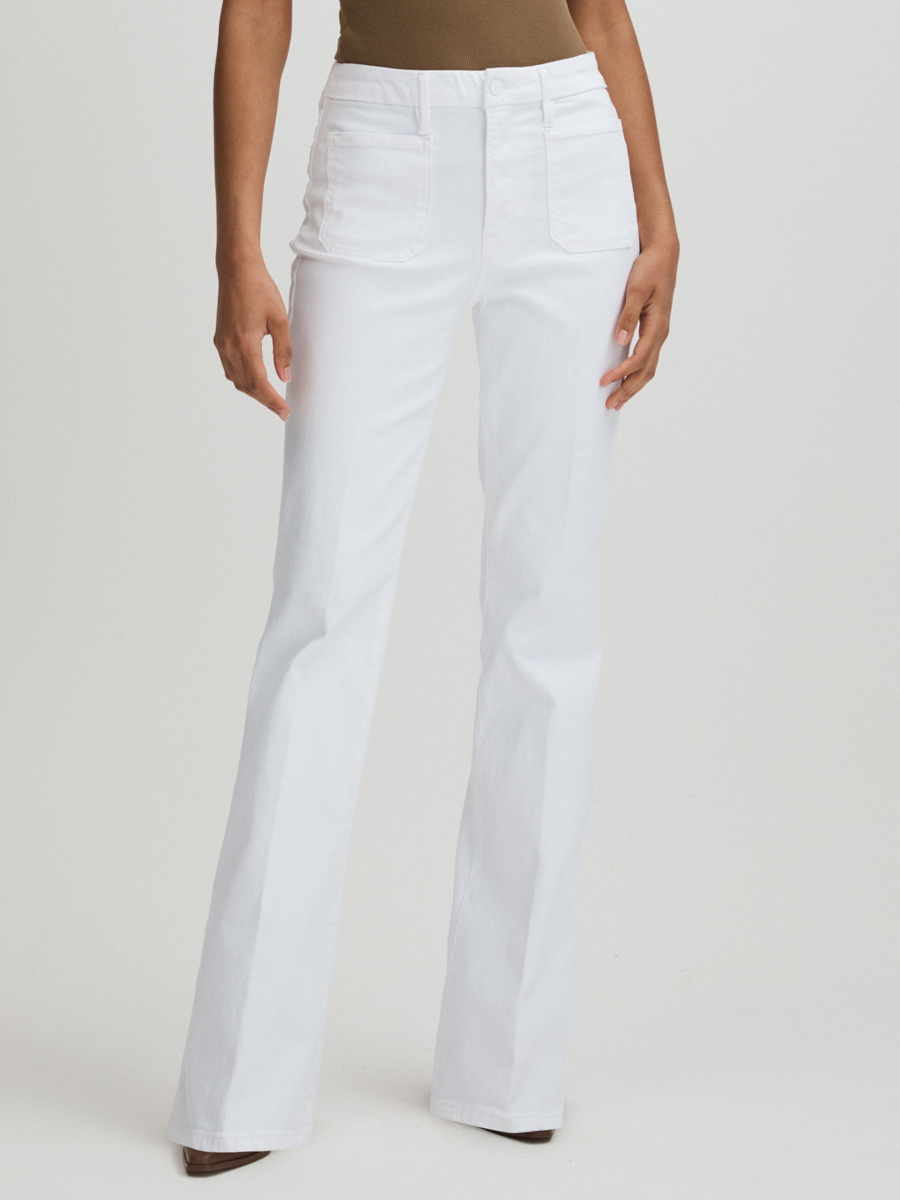 Good Classic Boot White Good American High Rise Bootcut Jeans - Image 3 of 5