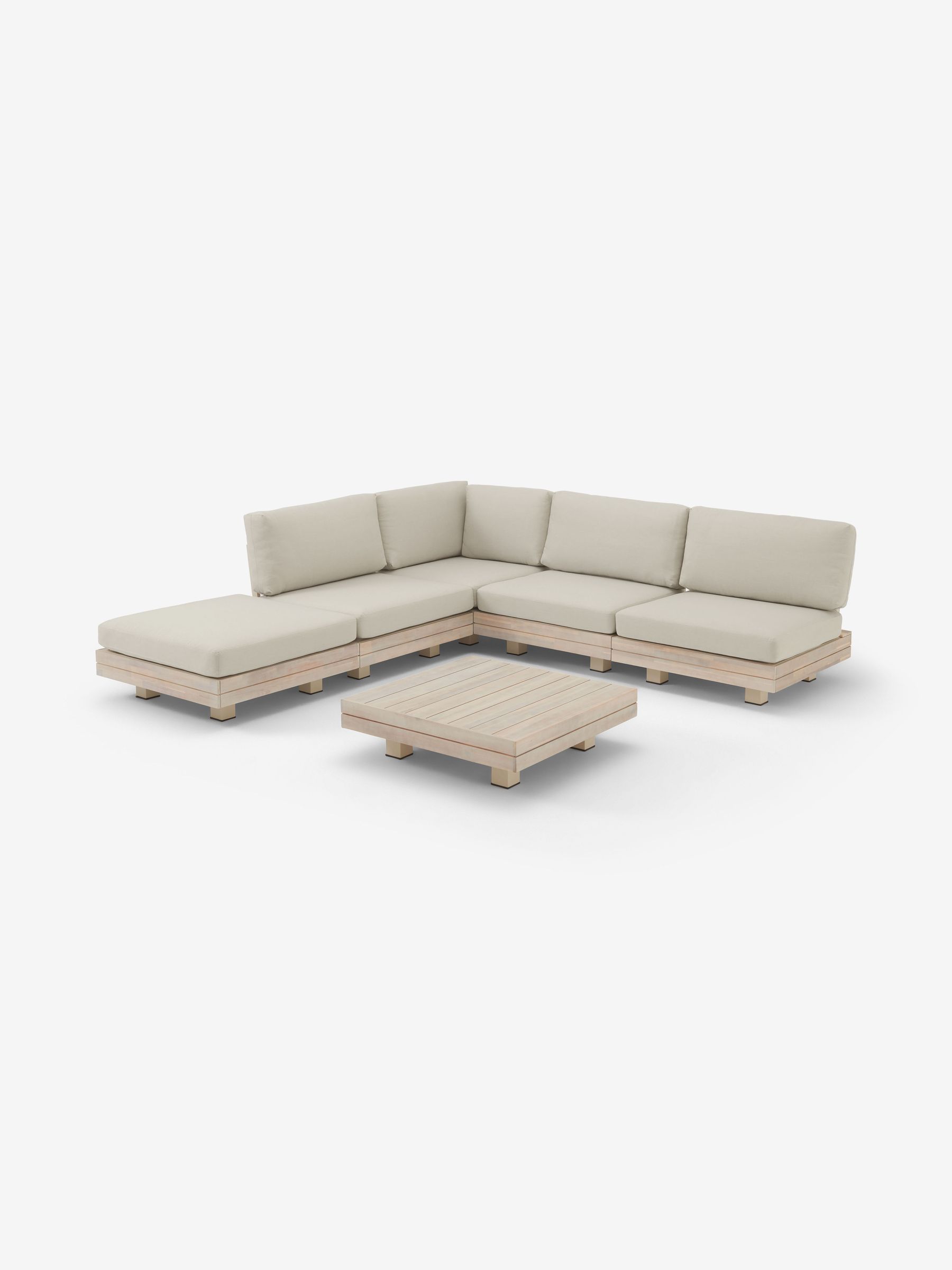 Avarna Garden Corner Lounge Set in White - Image 2 of 4