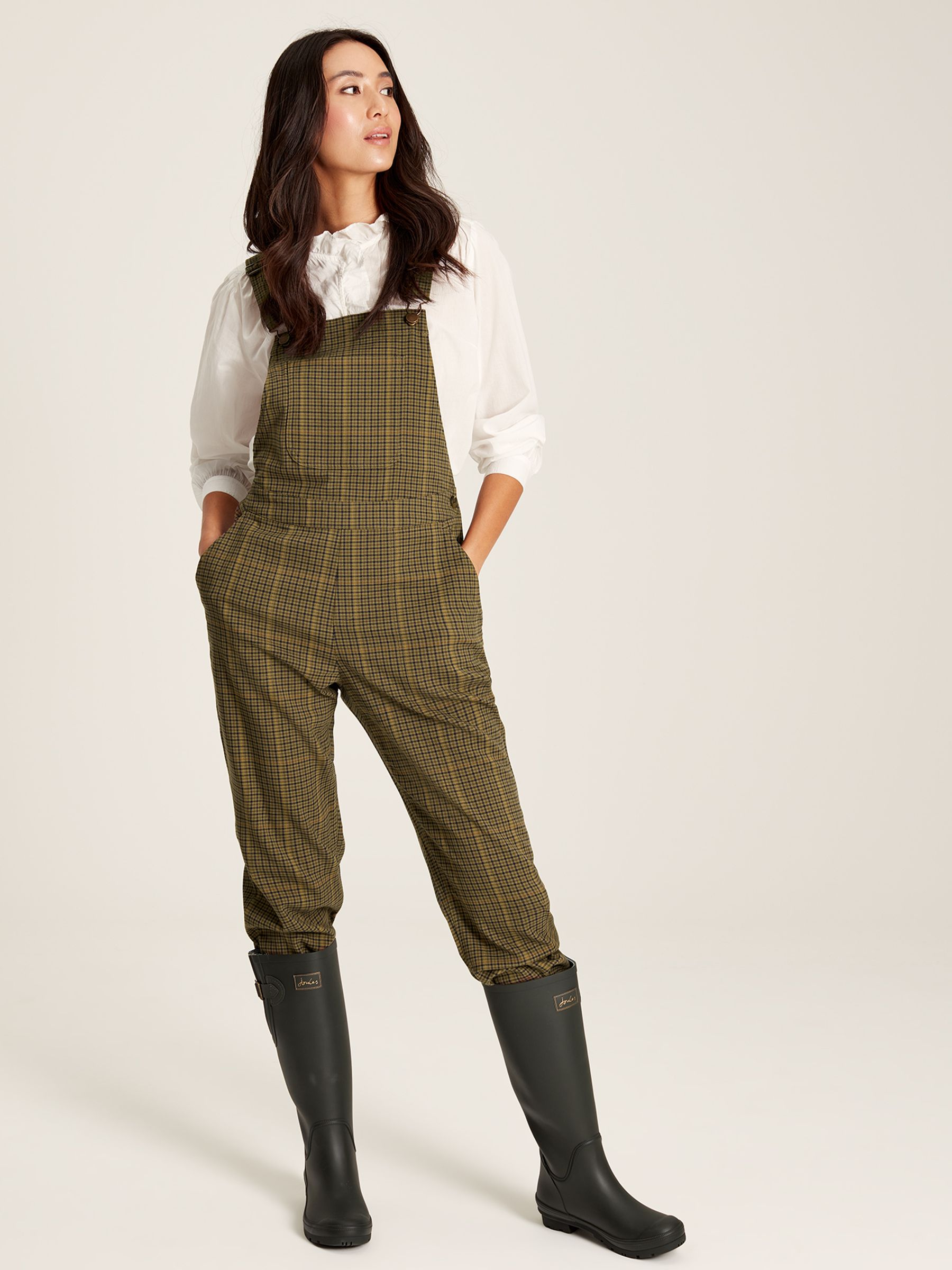 Rampling Green Check Dungarees - Image 1 of 13