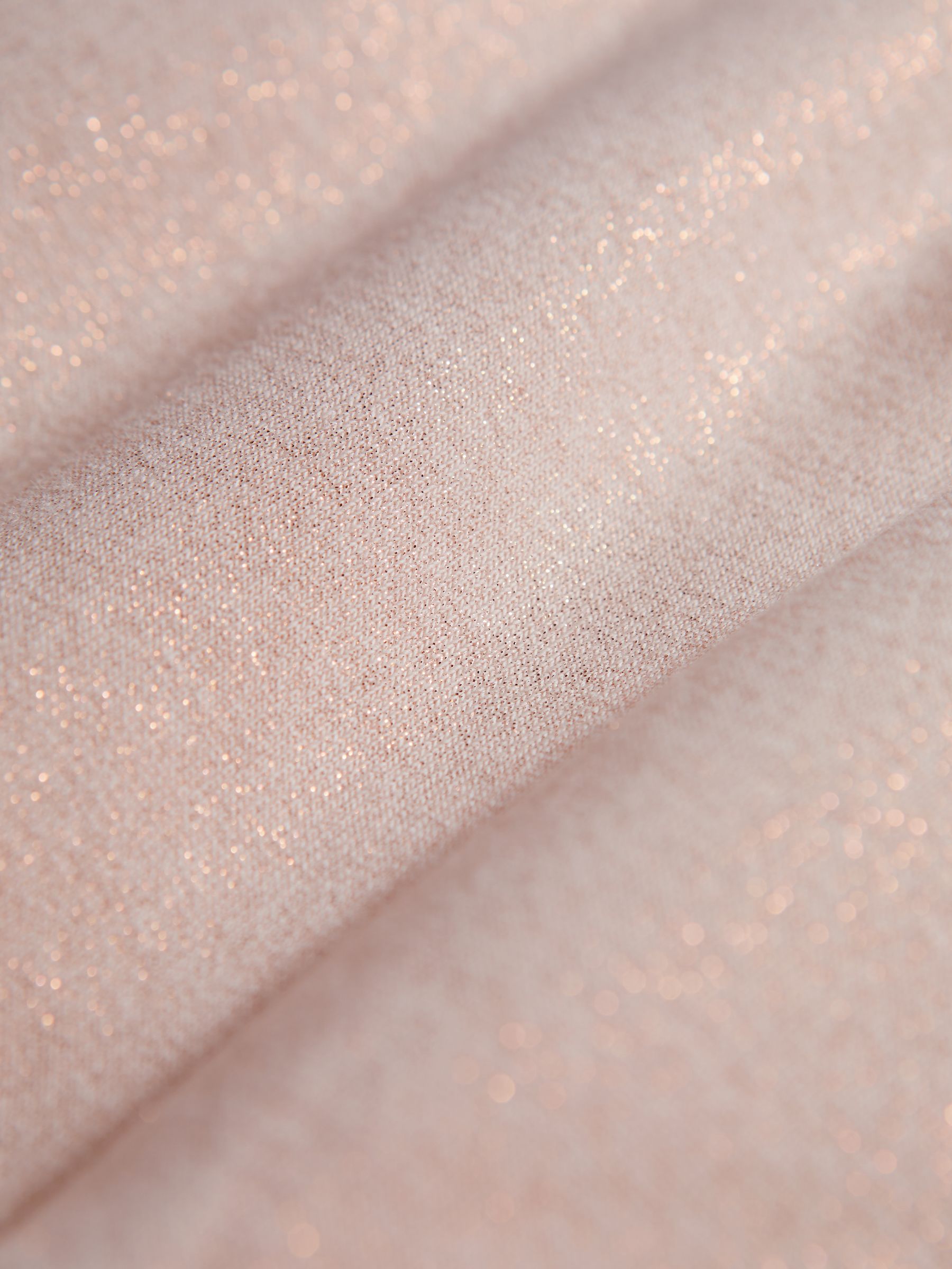 Sparkle Crew Neck Drawstring Dress in Pink - Image 6 of 6