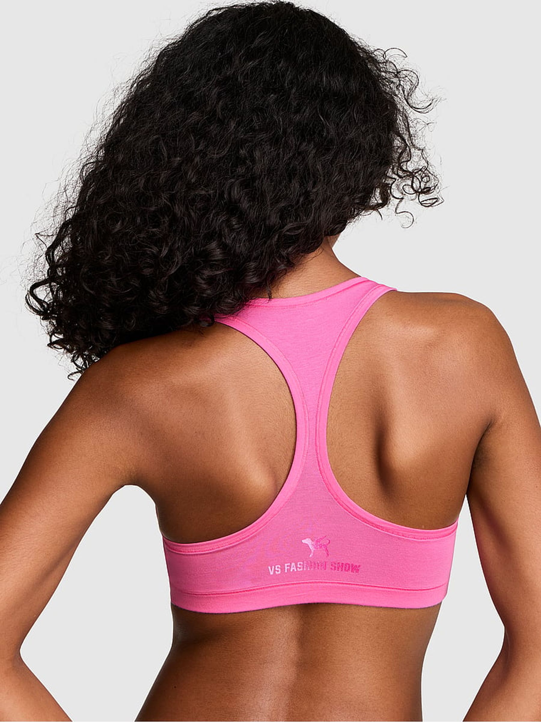 Hollywood Pink Cotton Bralette - Image 3 of 3 Hollywood Pink Cotton Bralette - Image 3 of 3