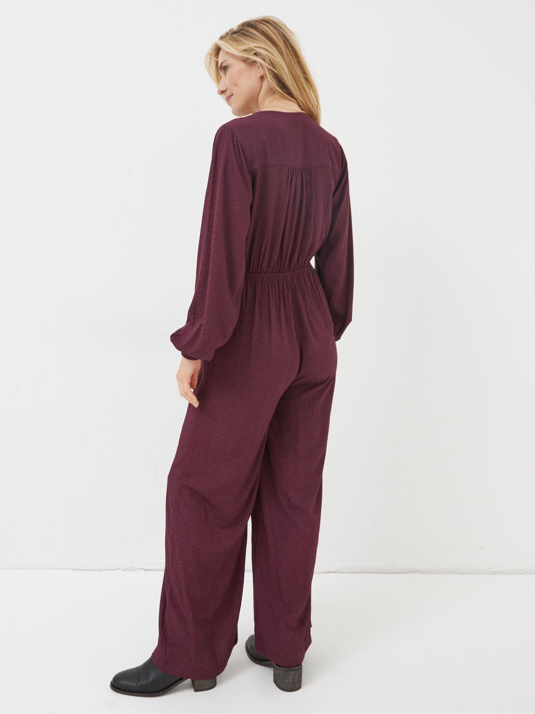 Purple Avery Wide Leg Jumpsuit - Image 2 of 4