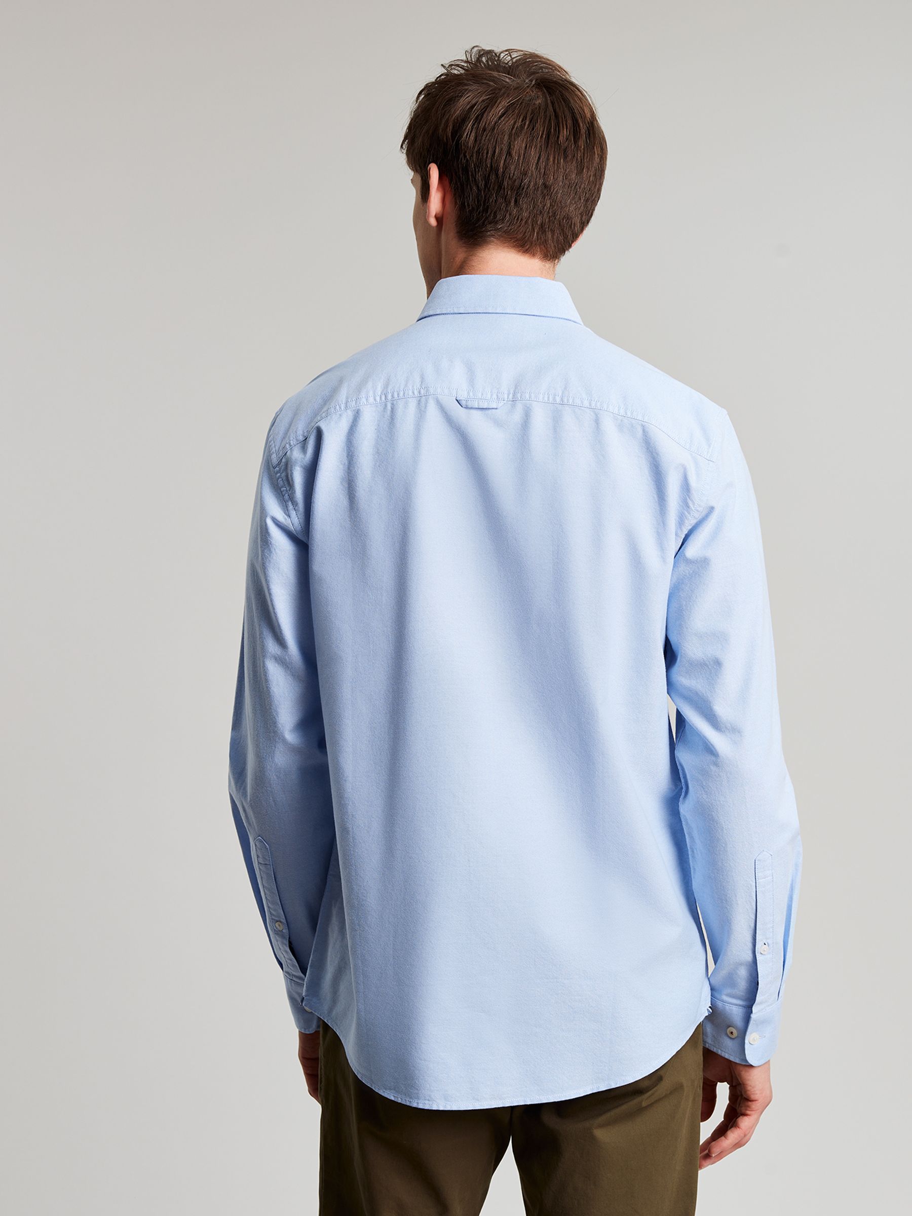 Oxford Blue Classic Fit Cotton Shirt - Image 12 of 14