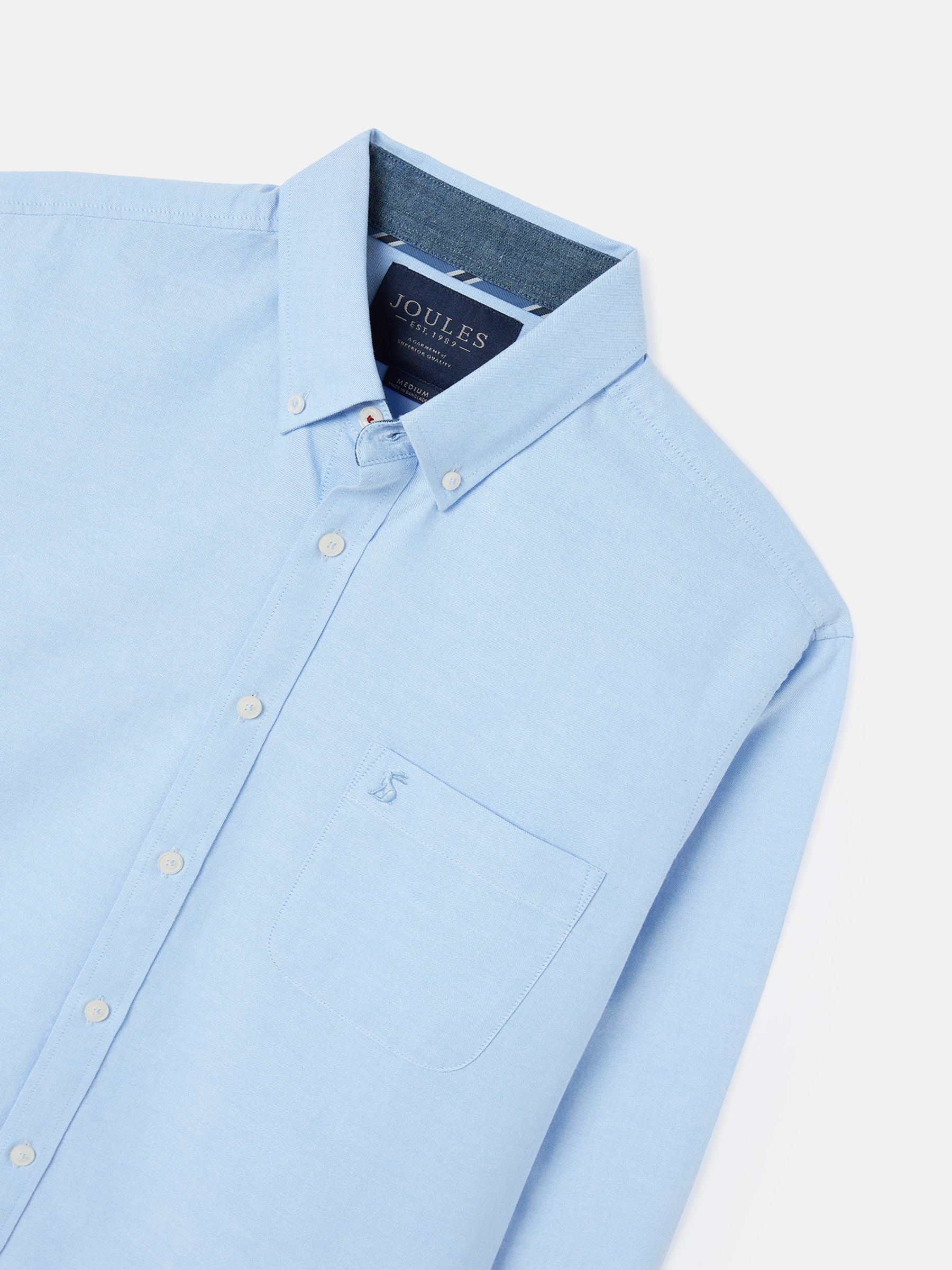 Oxford Blue Classic Fit Cotton Shirt - Image 8 of 9