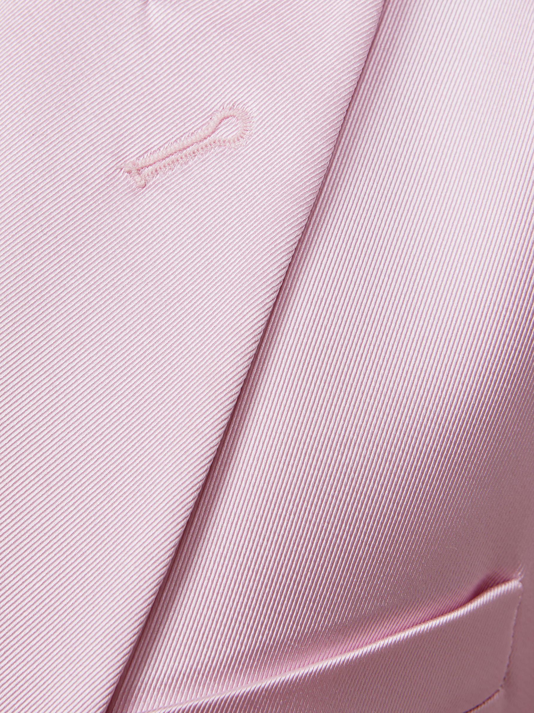 Satin Single Breasted Blazer in Pink - Image 7 of 9
