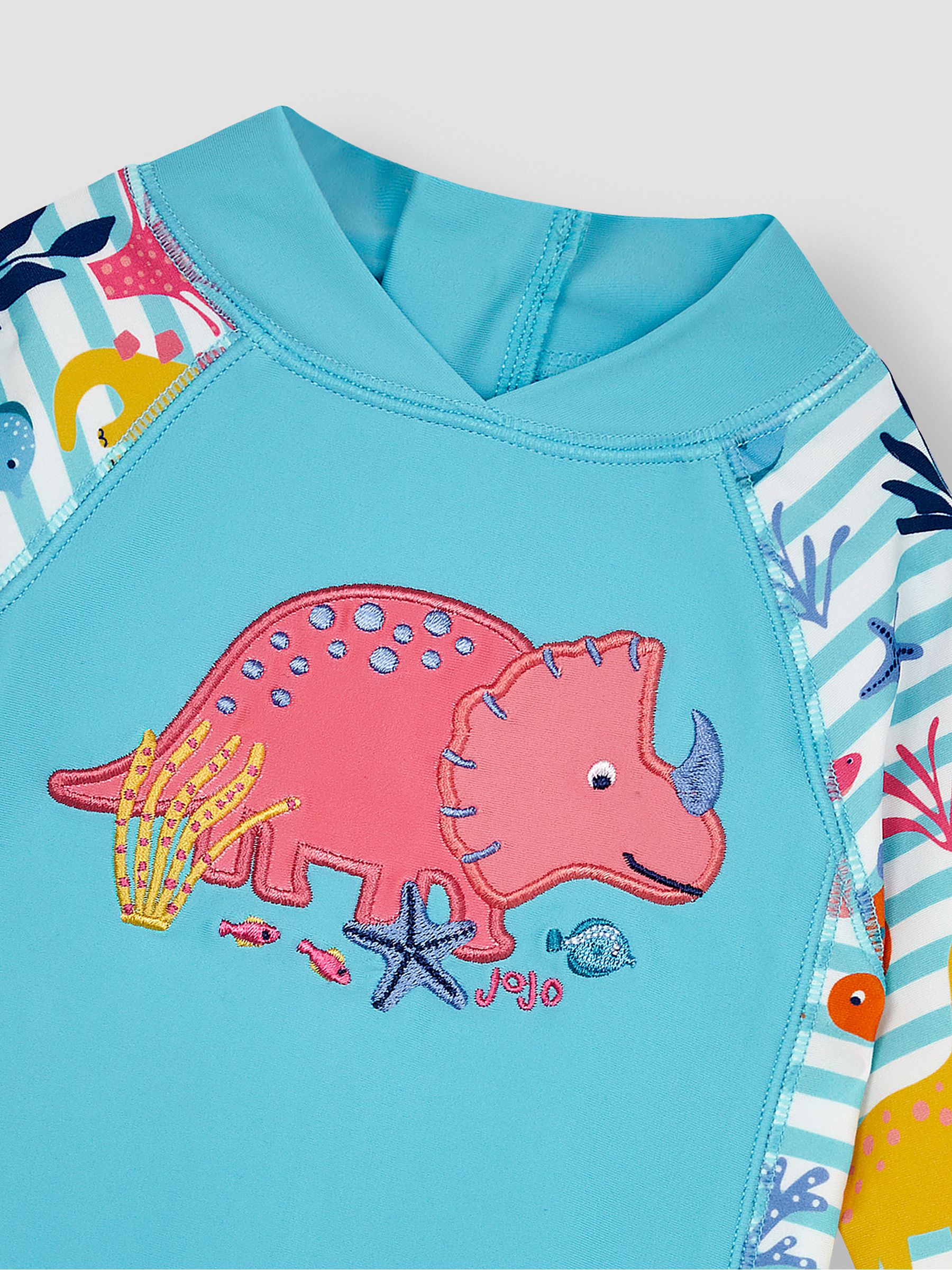 Blue Dinosaur UPF 50 1-Piece Sun Protection Suit - Image 3 of 3
