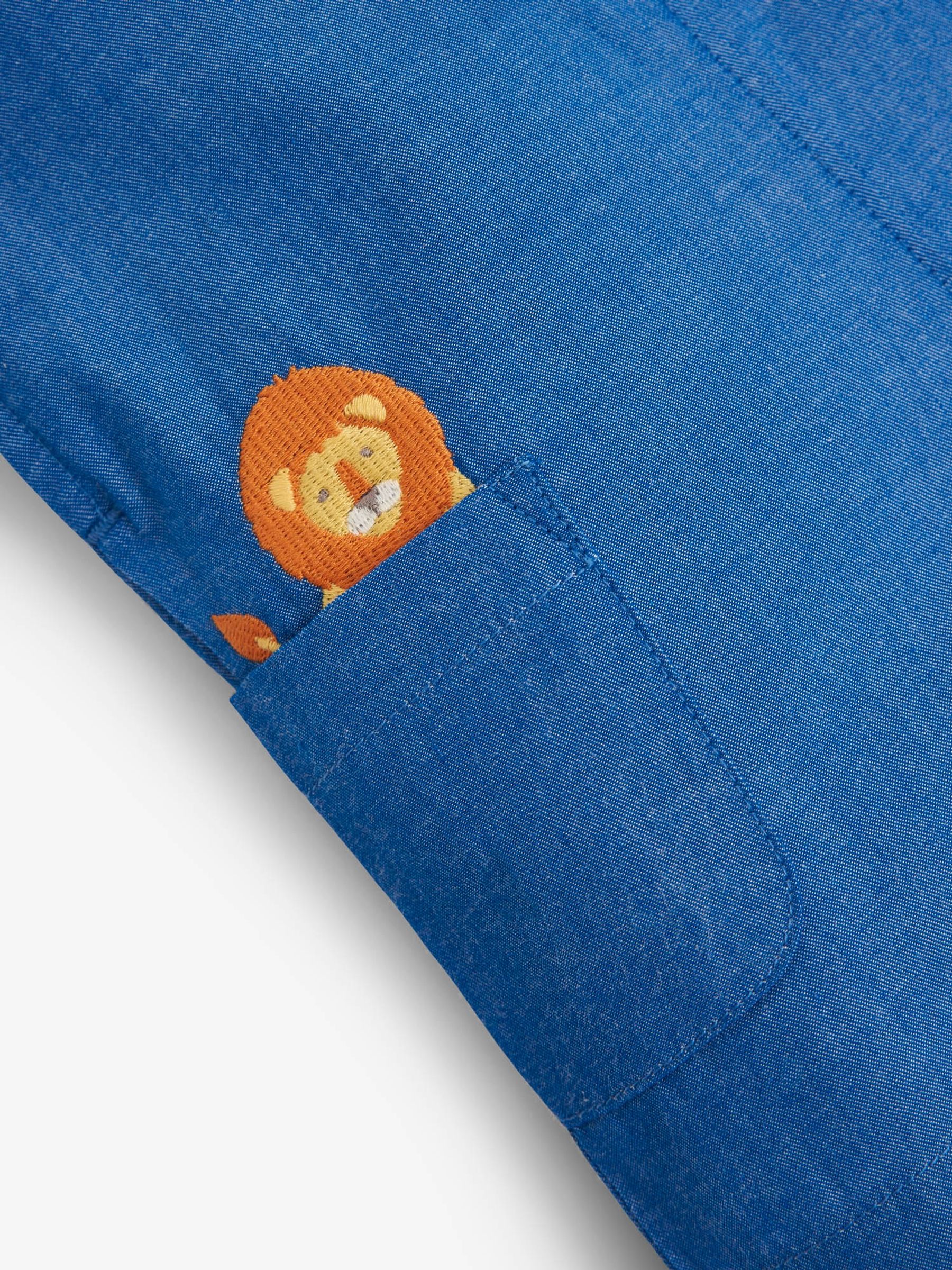 Chambray 2-Piece Safari Baby Dungarees Set - Image 4 of 5