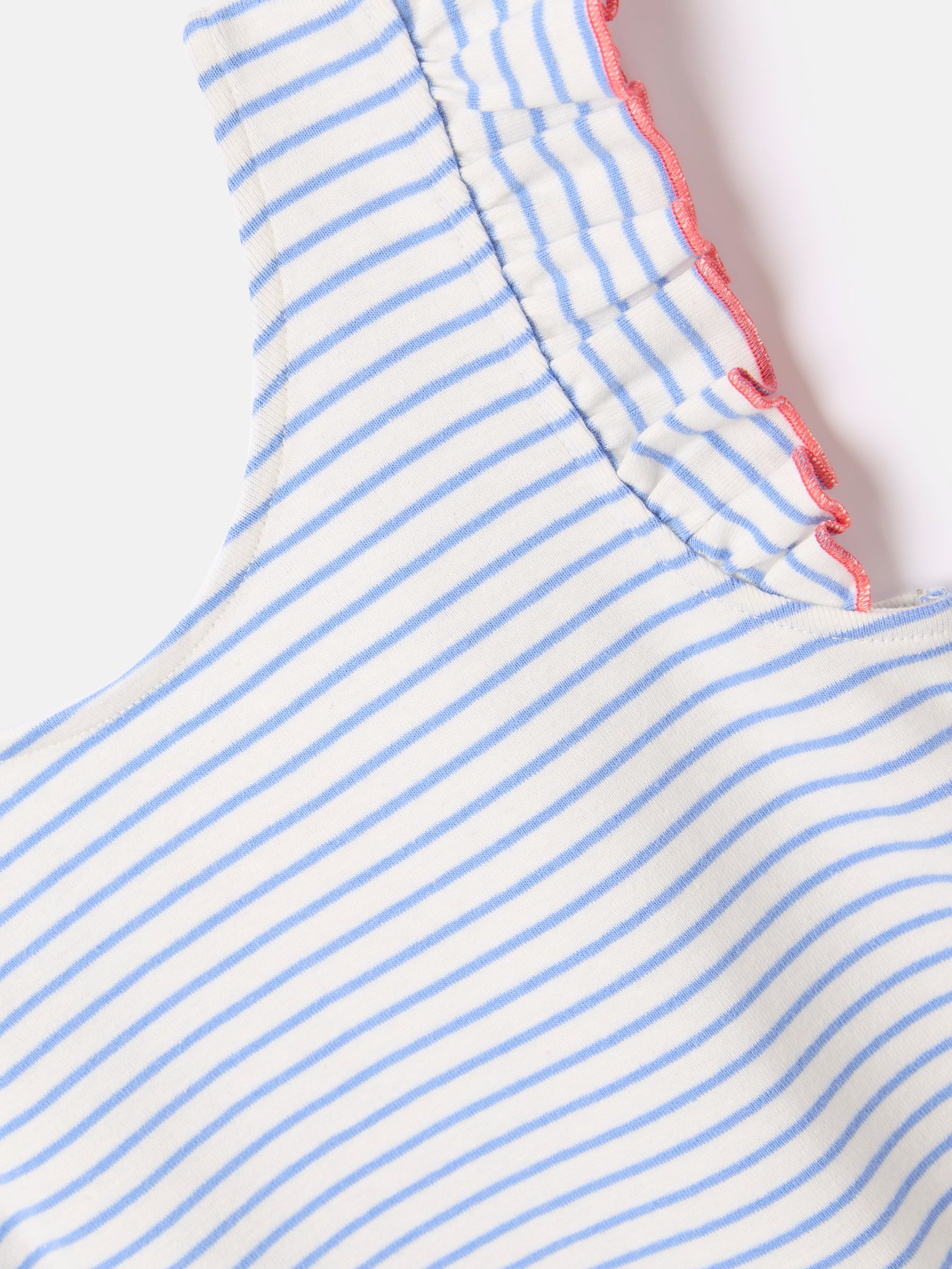 Girls' Butterfly Blue Frill Sleeve Jersey Vest - Image 3 of 4