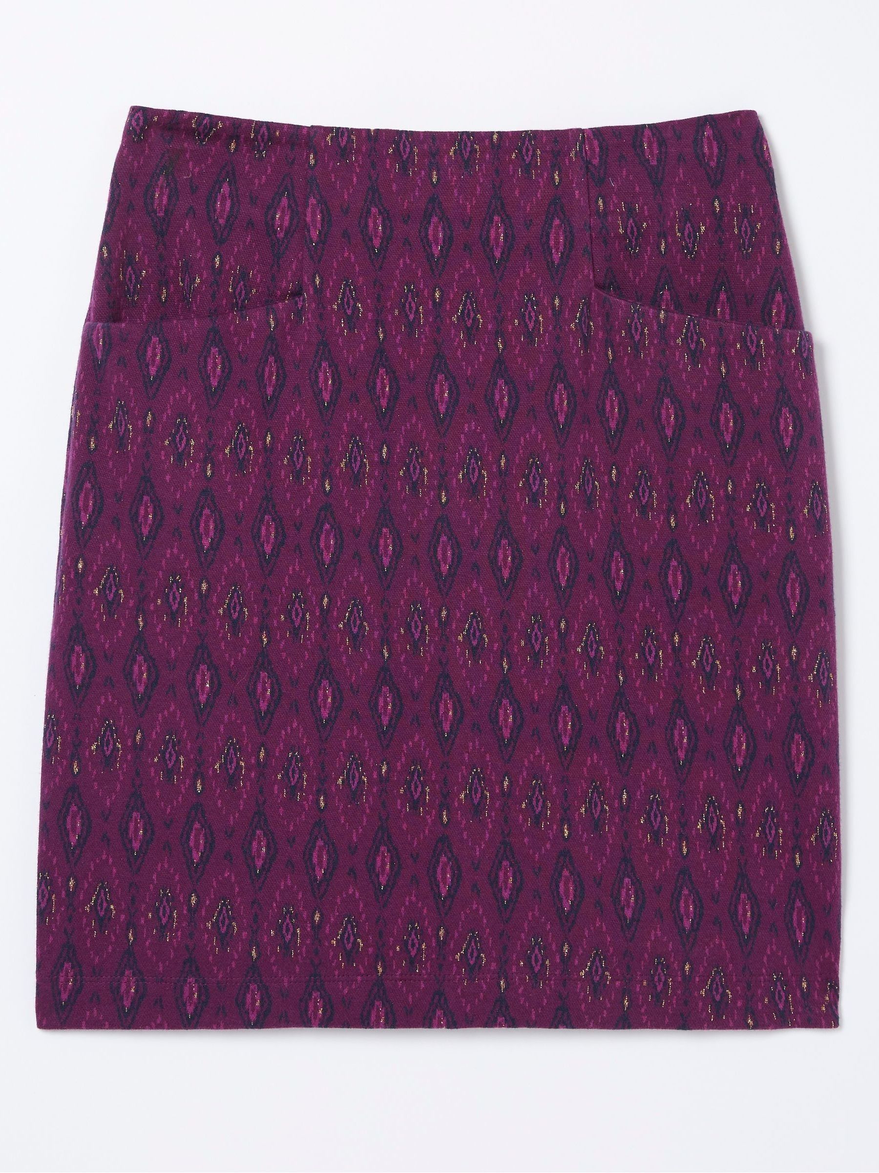 Purple Jennie Ikat Geo Jersey Skirt - Image 2 of 2