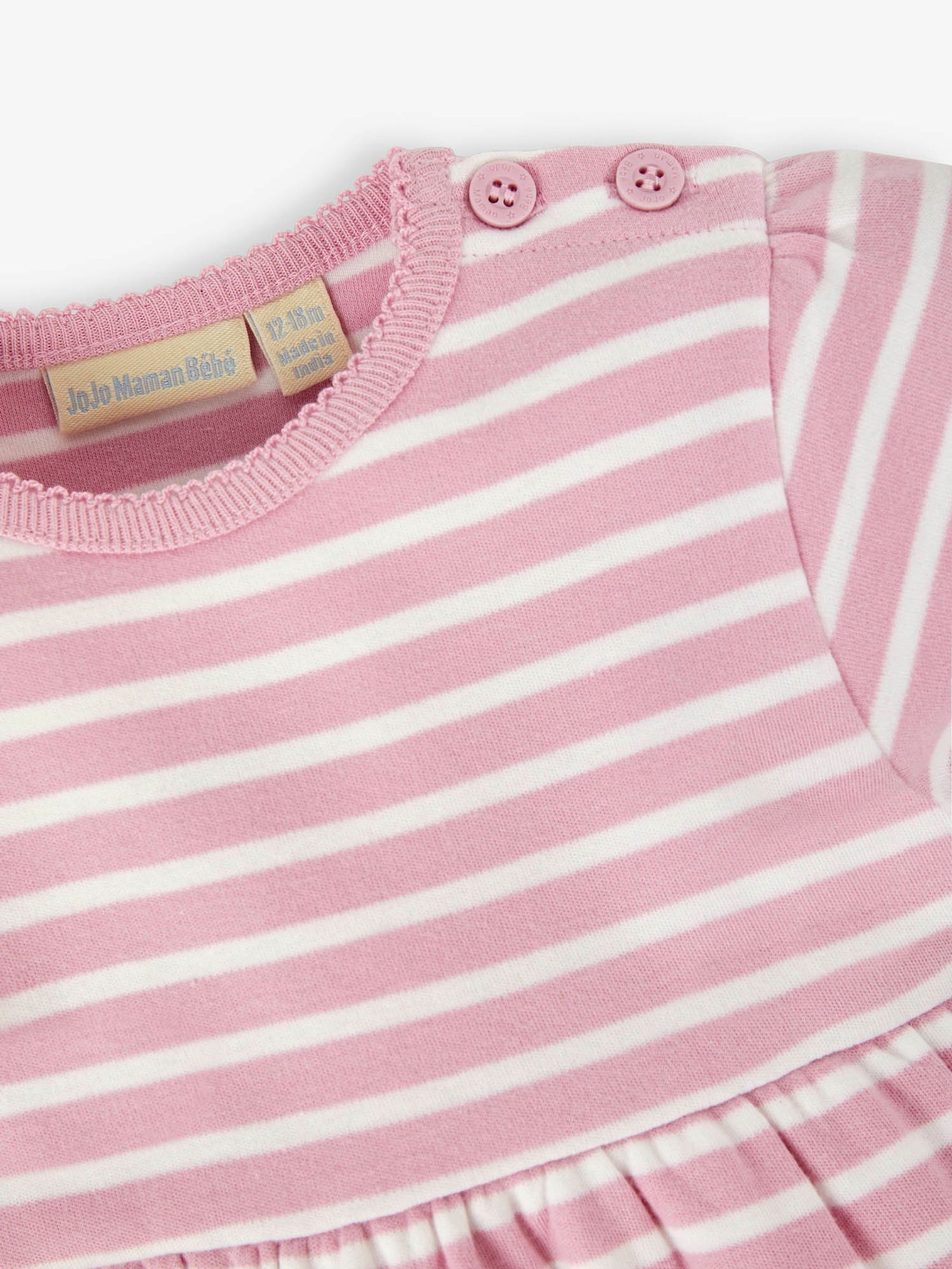Pink Stripe Mouse Appliqué Dress - Image 2 of 3