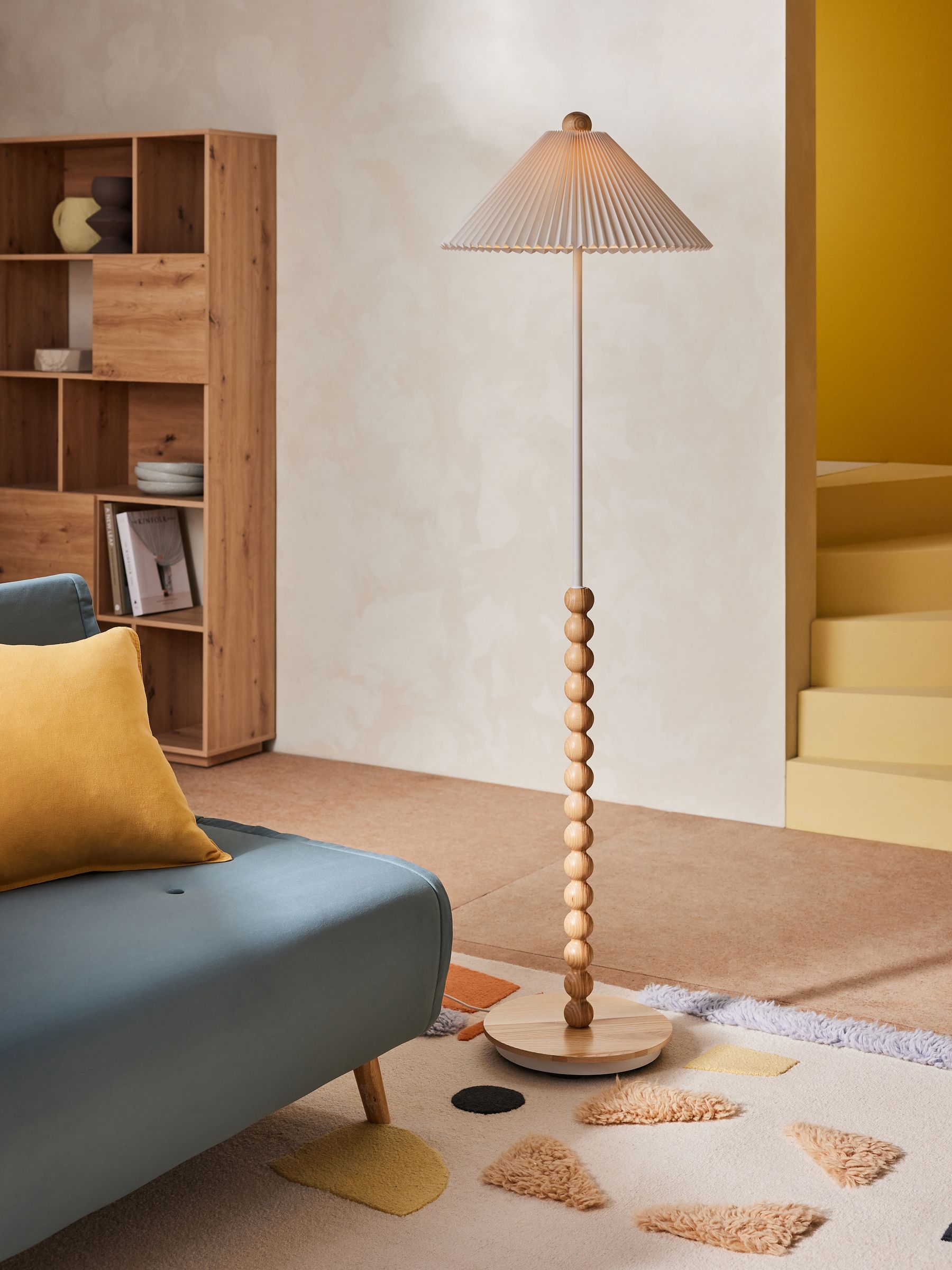 Lila Floor Lamp in Cream - Image 1 of 4