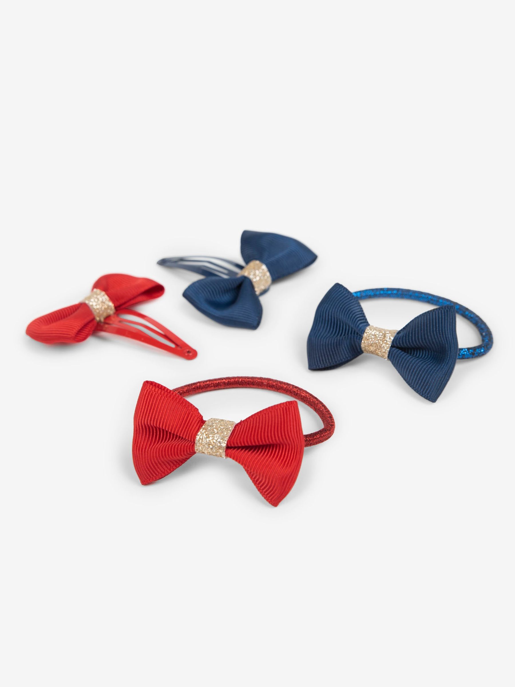 Navy & Red 4-Piece Hairbands and Hairclips Set - Image 2 of 3