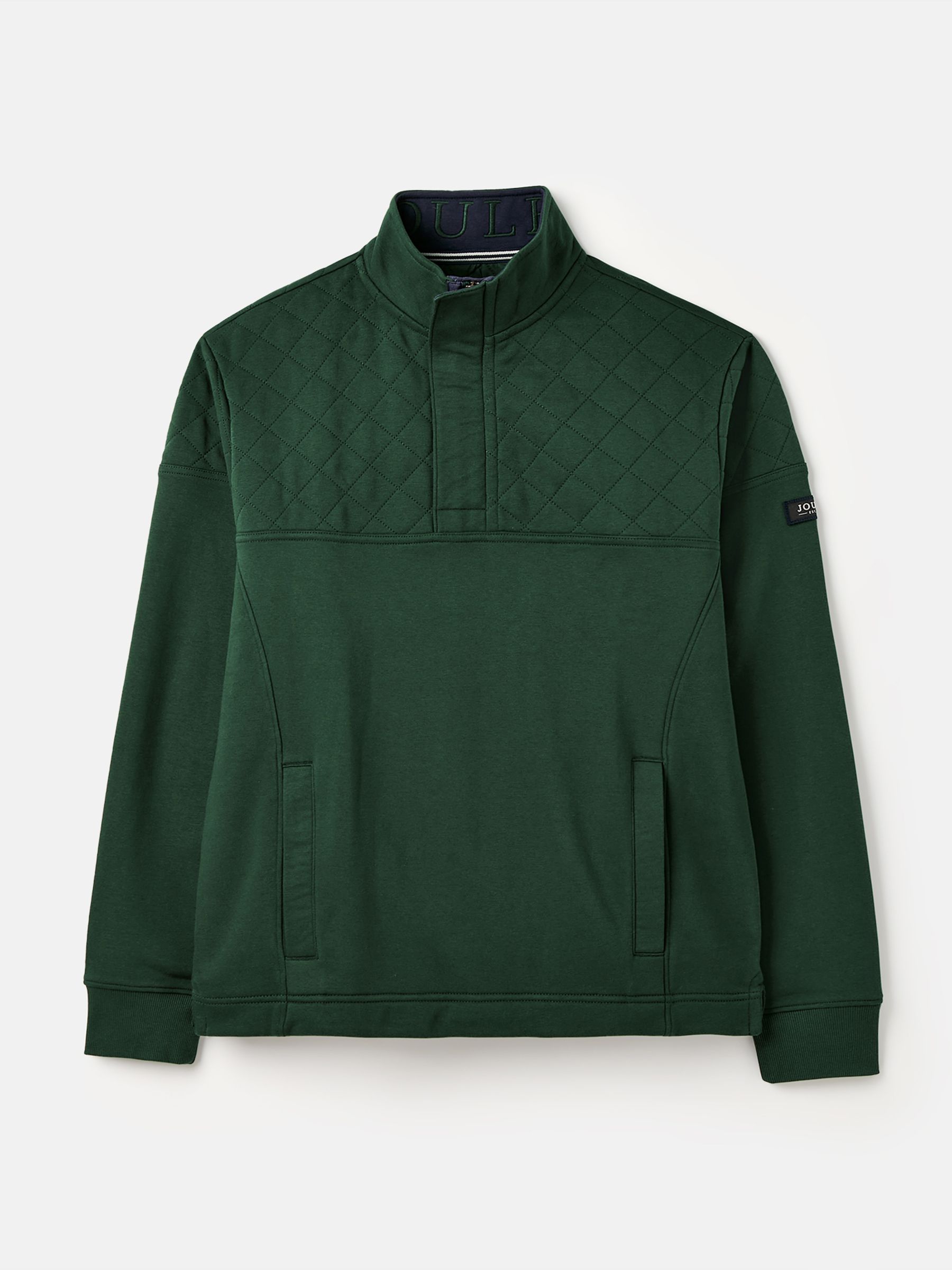 Darrington Green Quarter Zip Quilted Sweatshirt - Image 5 of 5