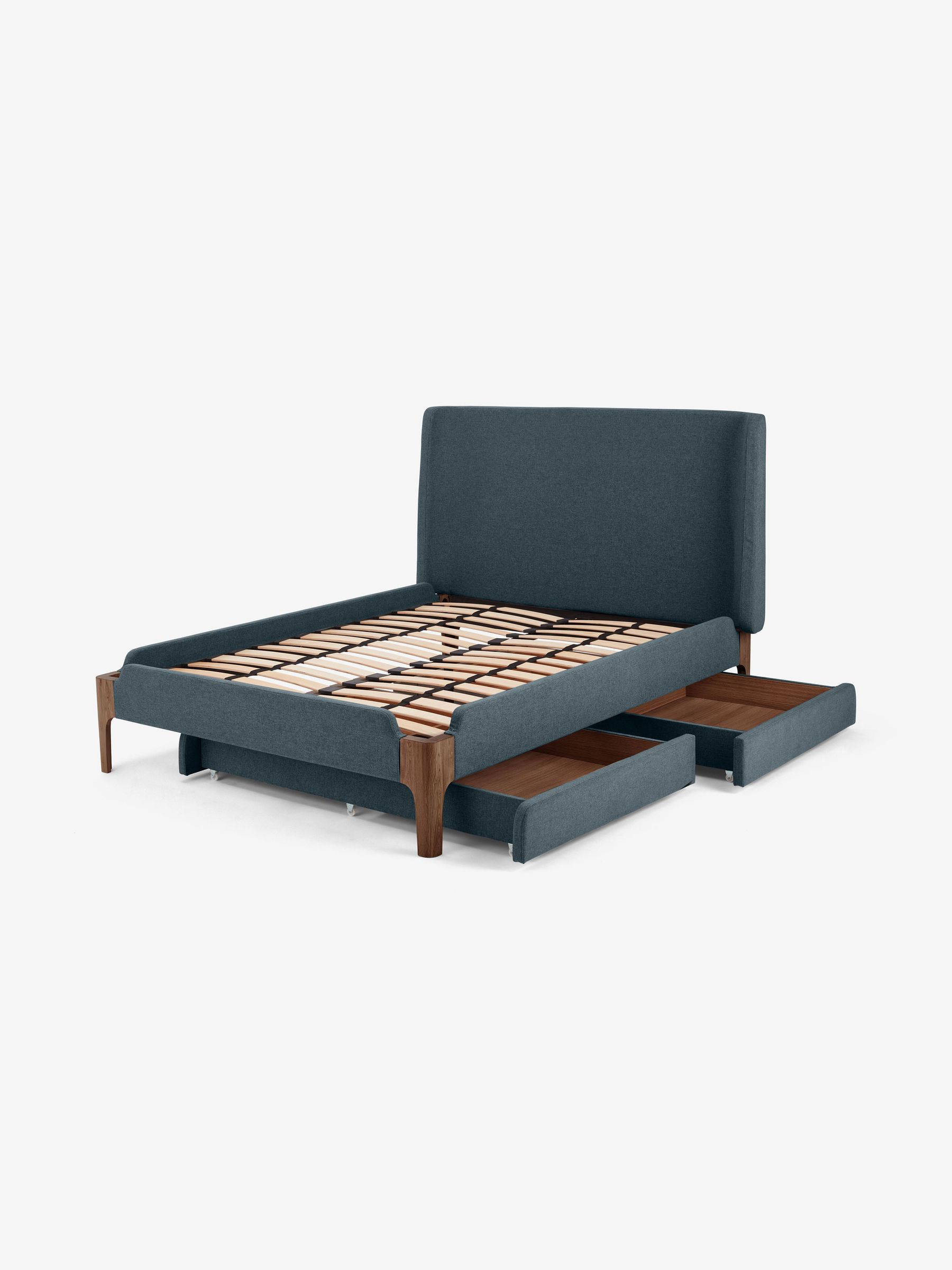 Drawer Storage Bed Roscoe in Aegean Blue - Image 2 of 4