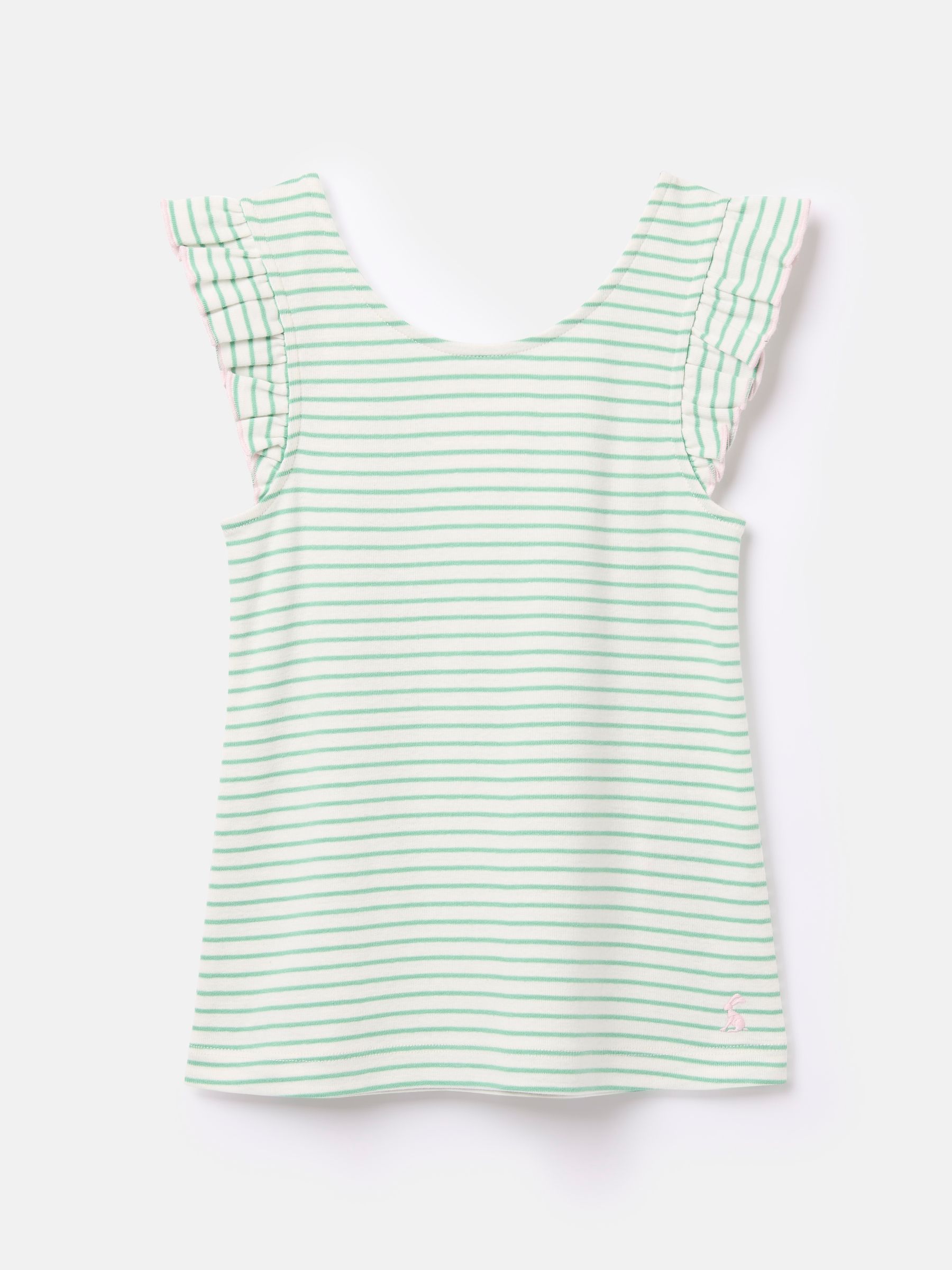 Girls' Butterfly Green Frill Sleeve Jersey Vest - Image 1 of 4
