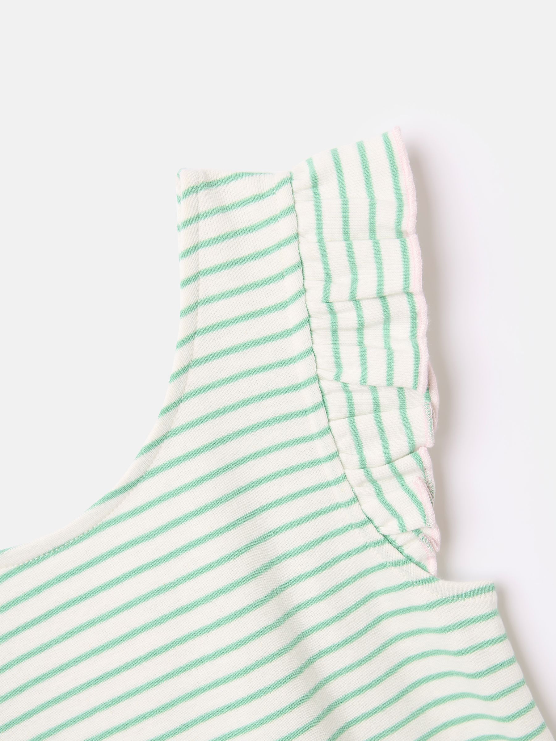 Girls' Butterfly Green Frill Sleeve Jersey Vest - Image 3 of 4